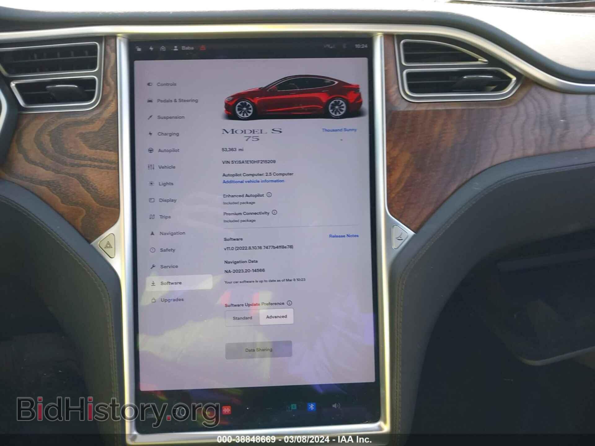 2017 TESLA MODEL S - VIN: 5YJSA1E10HF215209 - Фото 18