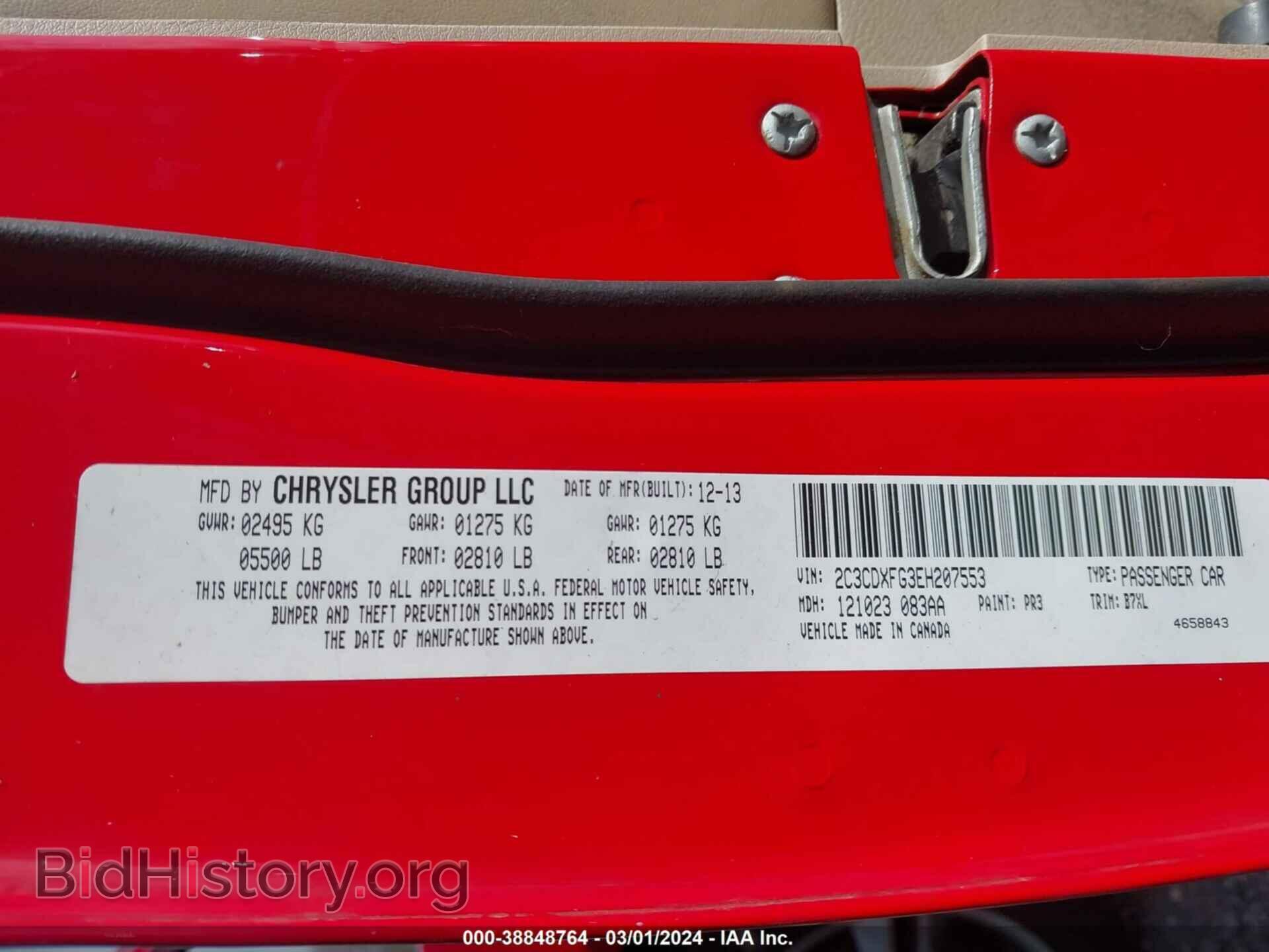 2014 DODGE CHARGER - VIN: 2C3CDXFG3EH207553 - Фото 9