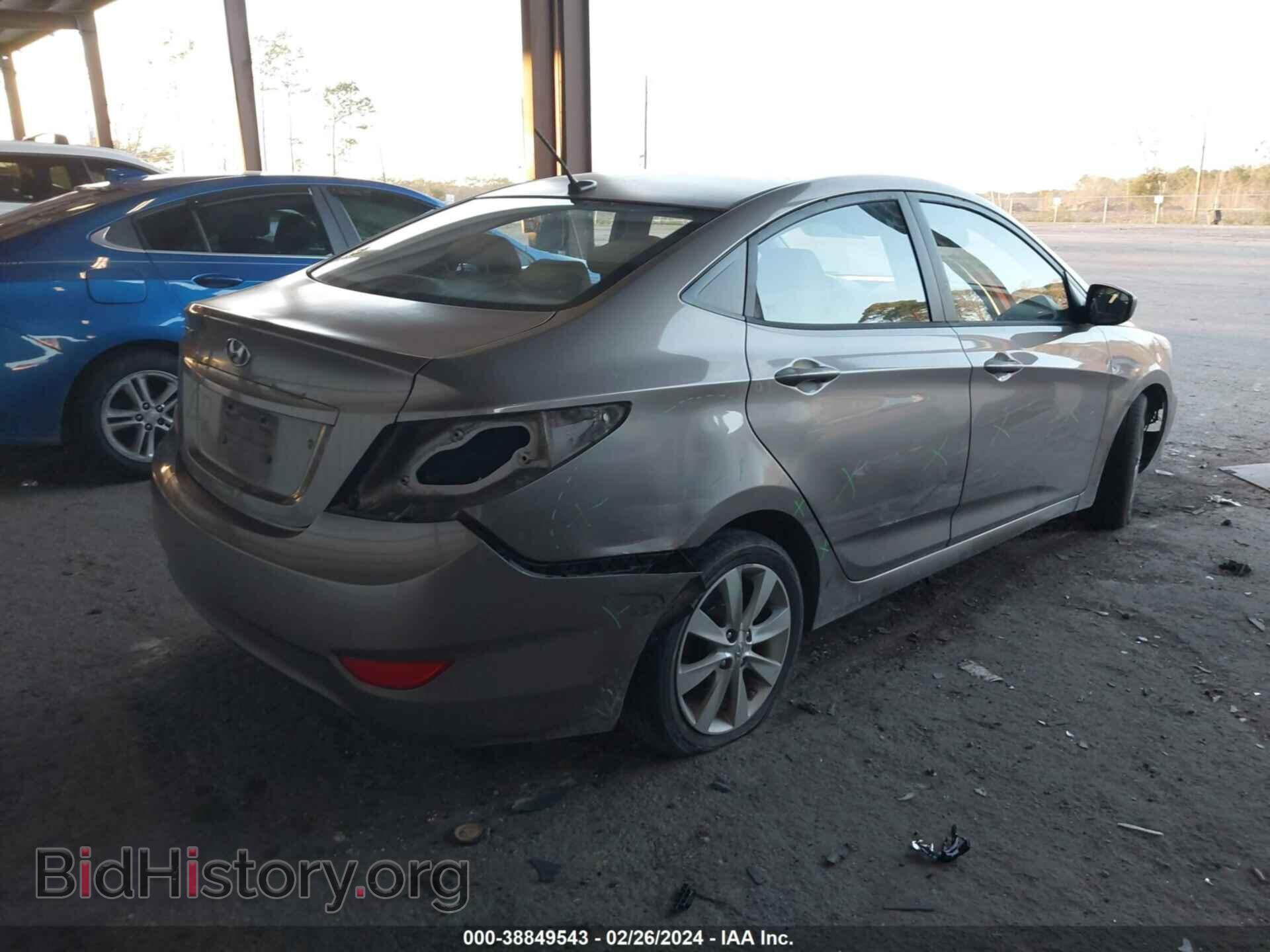 2013 HYUNDAI ACCENT - VIN: KMHCU4AEXDU463518 - Фото 4
