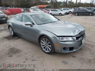 2012 Audi A7 Premium, серебристый — VIN WAUYGAFC0CN033848, IAAI