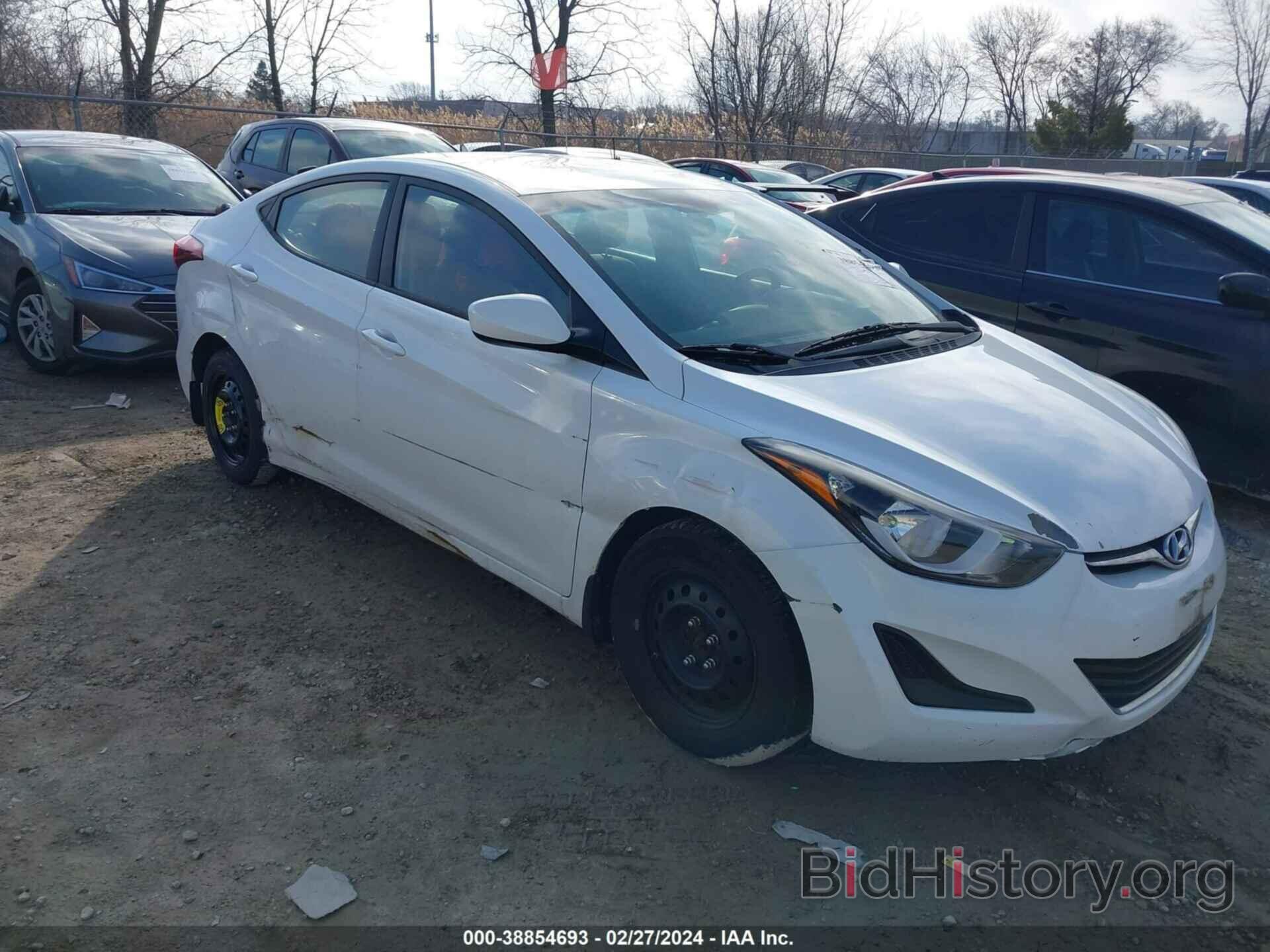 Photo 5NPDH4AE6GH776187 - HYUNDAI ELANTRA 2016