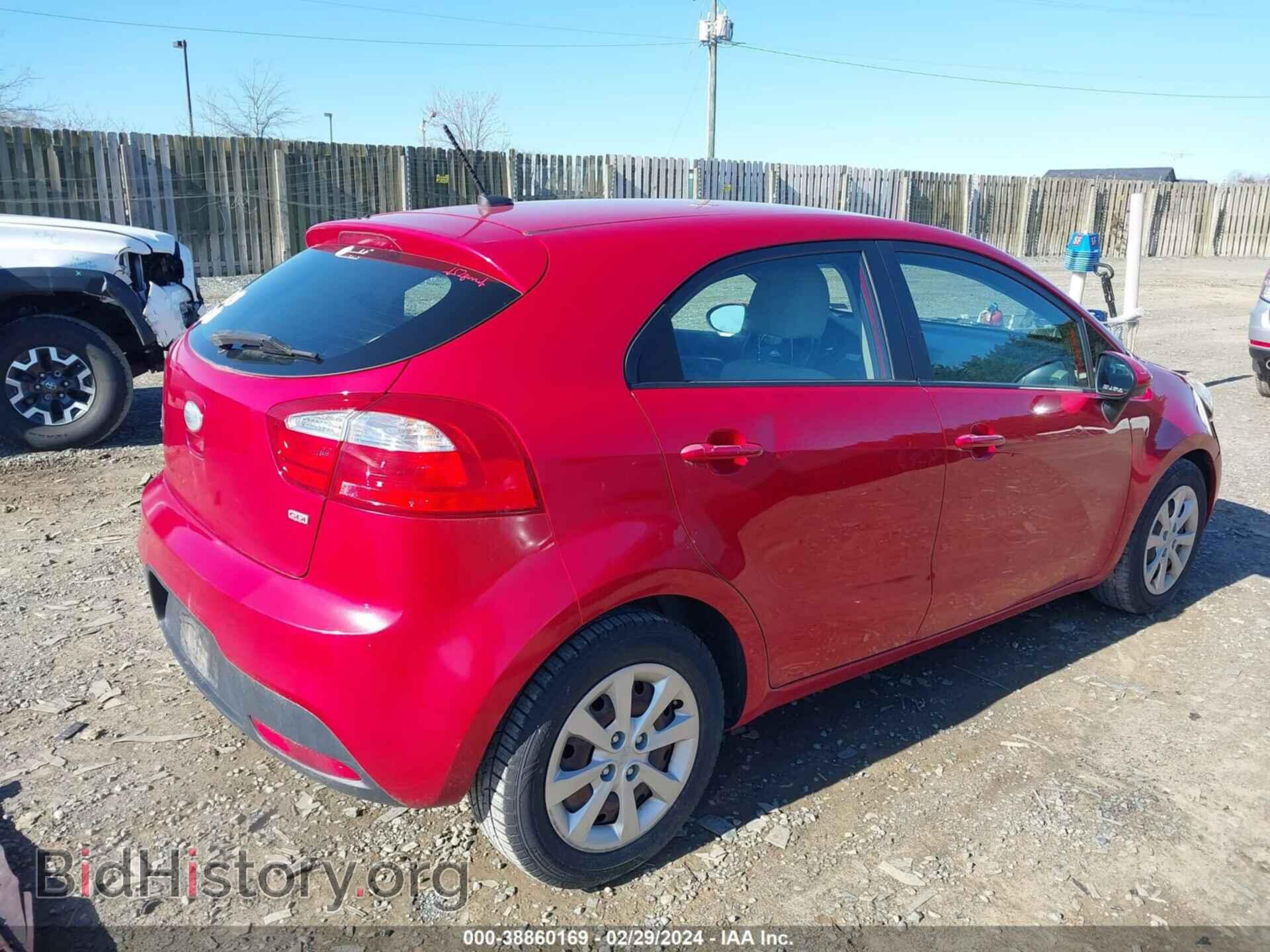 2013 KIA RIO - VIN: KNADM5A35D6181740 - Фото 4