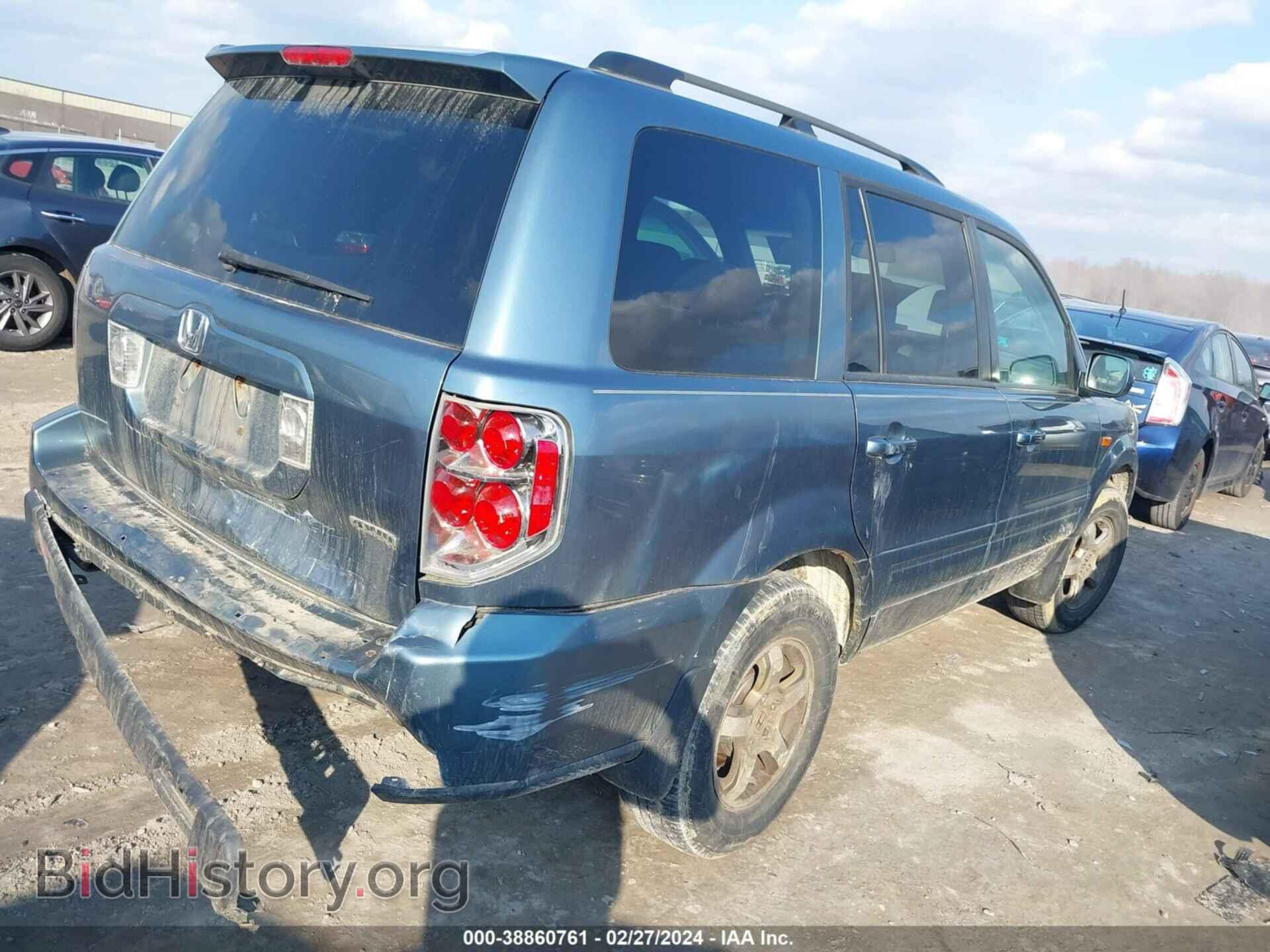 2007 HONDA PILOT - VIN: 5FNYF184X7B031962 - Фото 4