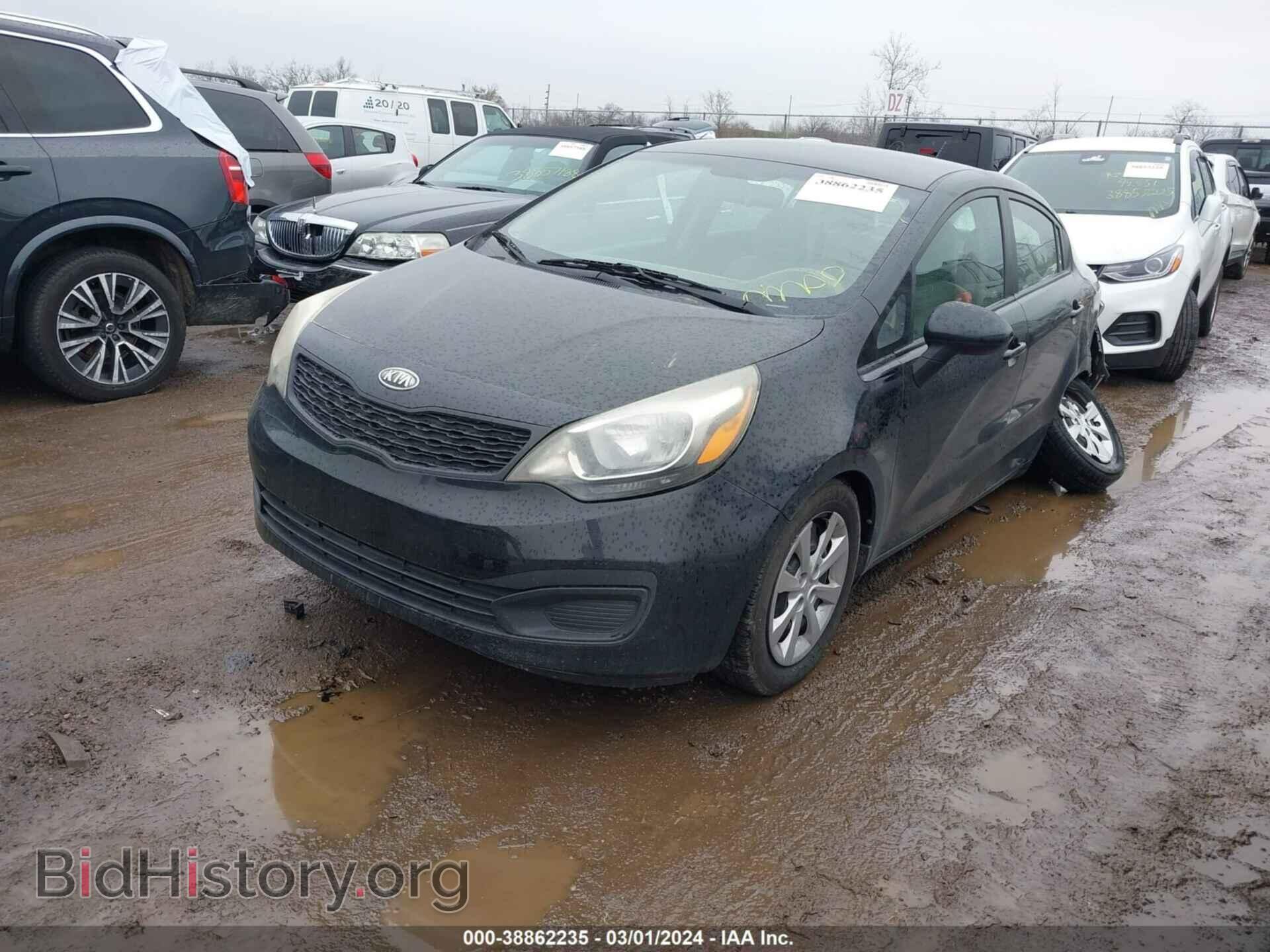 2012 KIA RIO - VIN: KNADM4A3XC6092822 - Фото 2