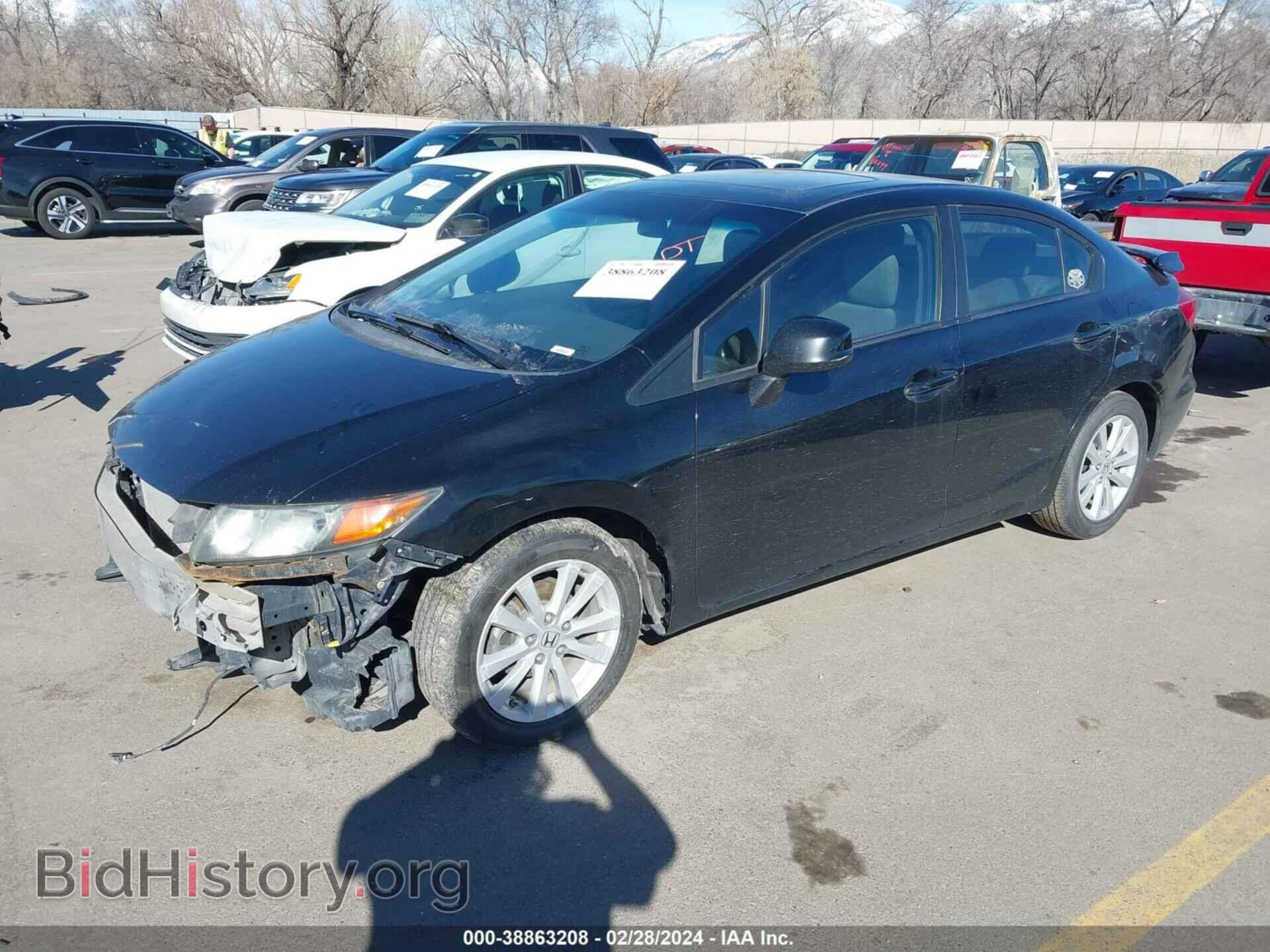 2012 HONDA CIVIC - VIN: 2HGFB2F86CH333270 - Фото 2