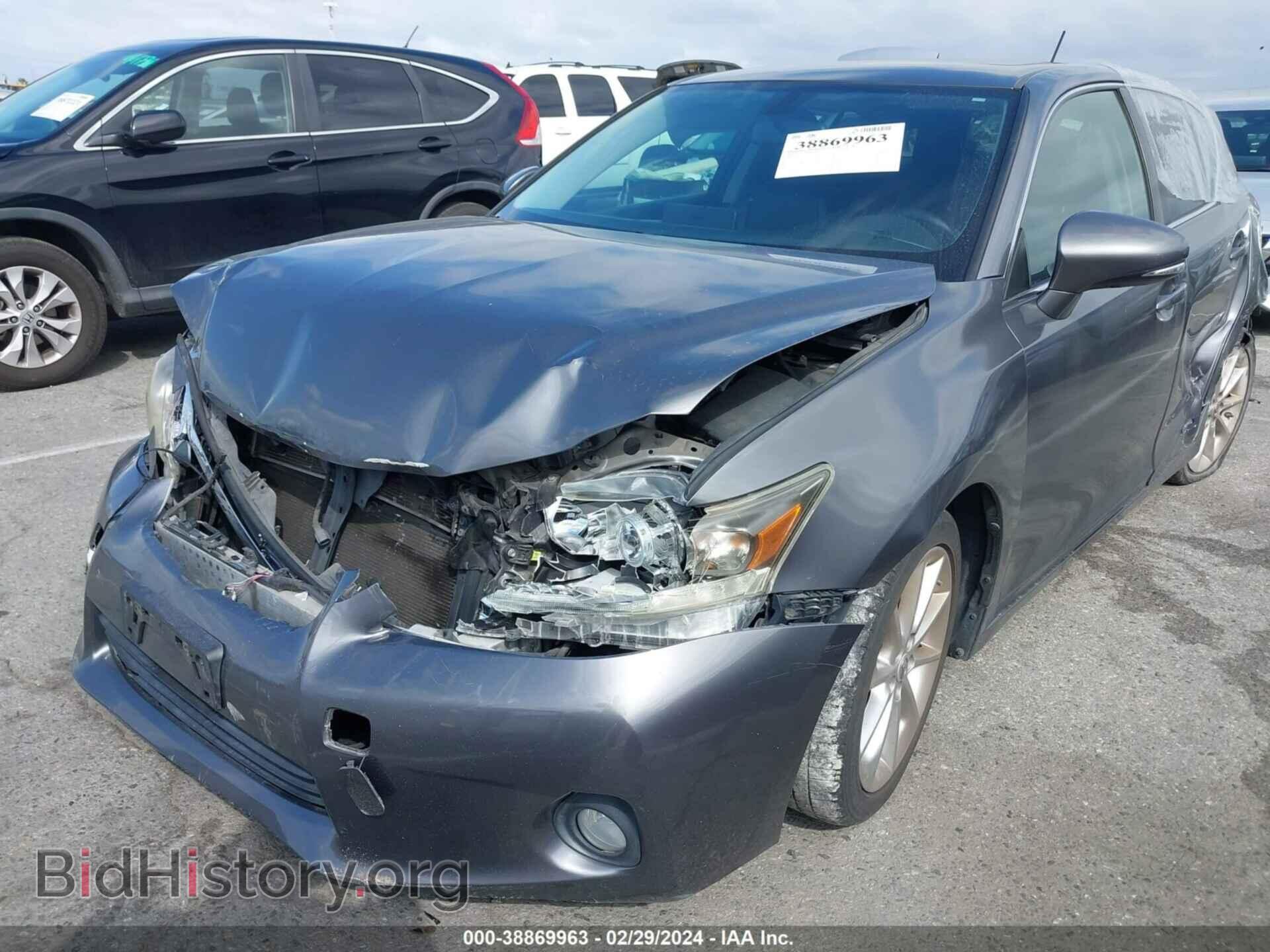 2012 LEXUS CT 200H - VIN: JTHKD5BH5C2077323 - Фото 2
