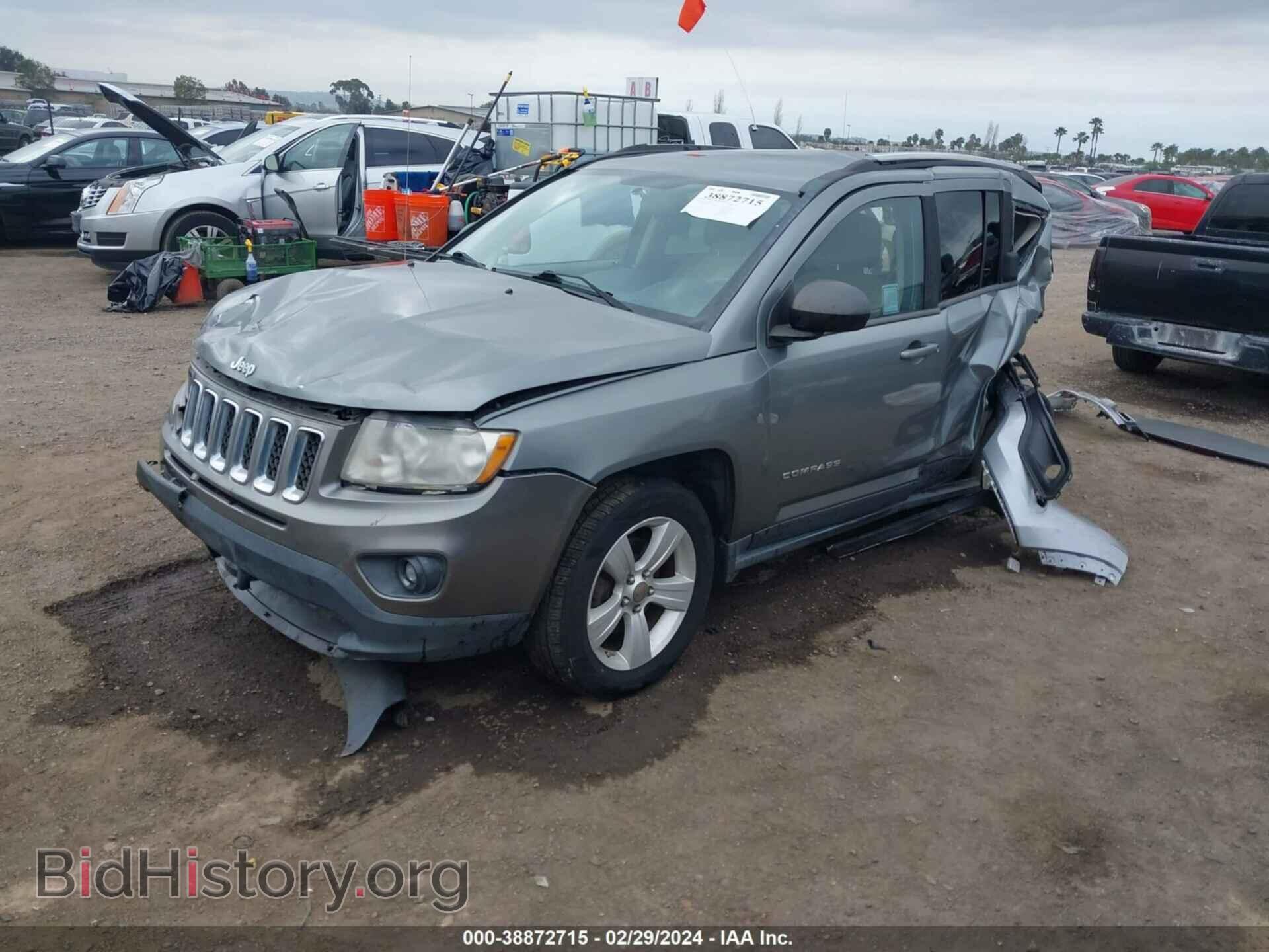 2012 JEEP COMPASS - VIN: 1C4NJCBB8CD725376 - Фото 2