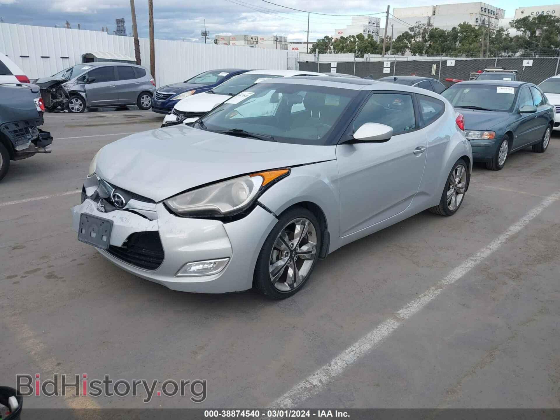2016 HYUNDAI VELOSTER - VIN: KMHTC6AD2GU292404 - Фото 2