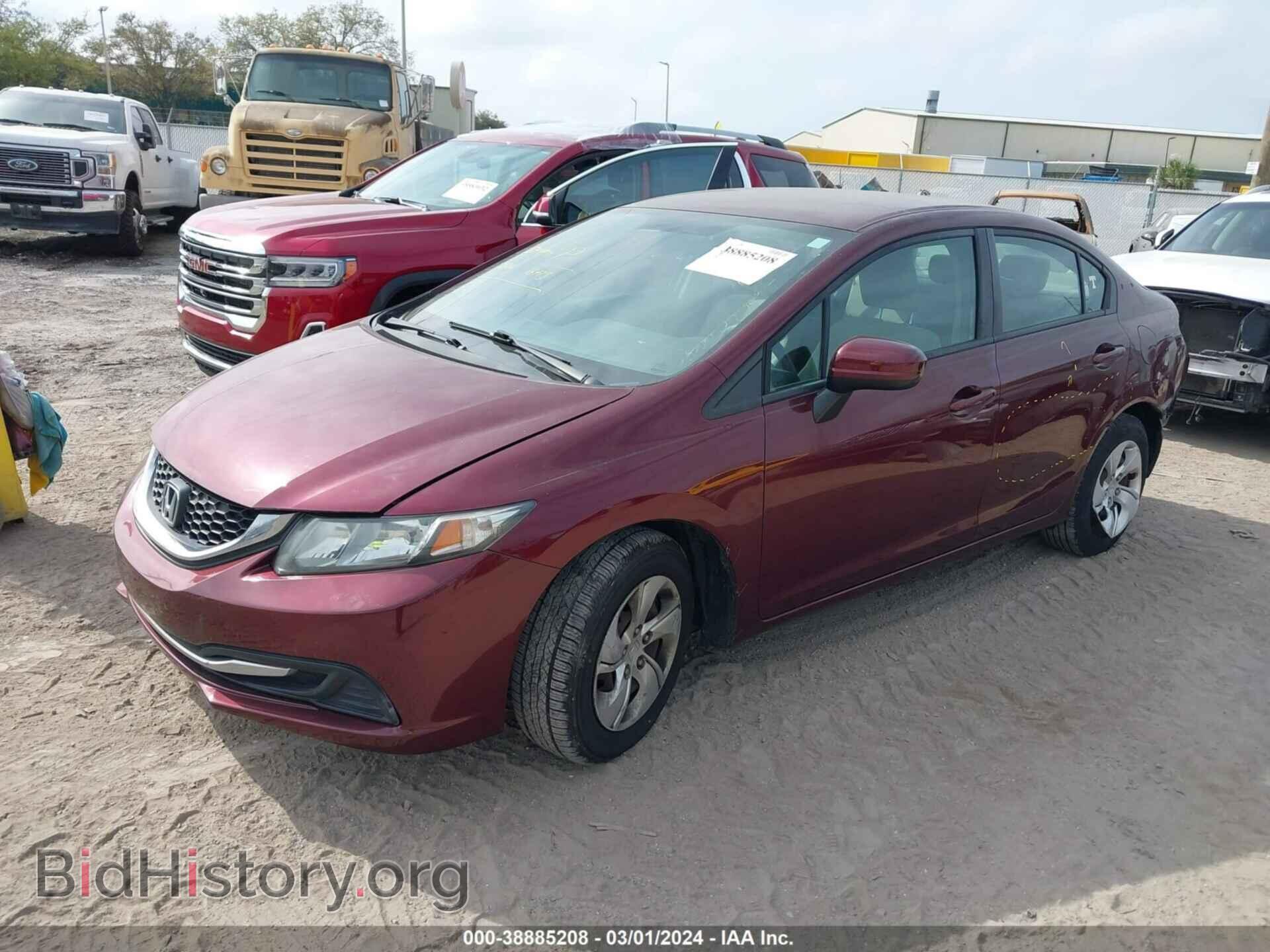 2014 HONDA CIVIC - VIN: 2HGFB2F53EH523357 - Фото 2