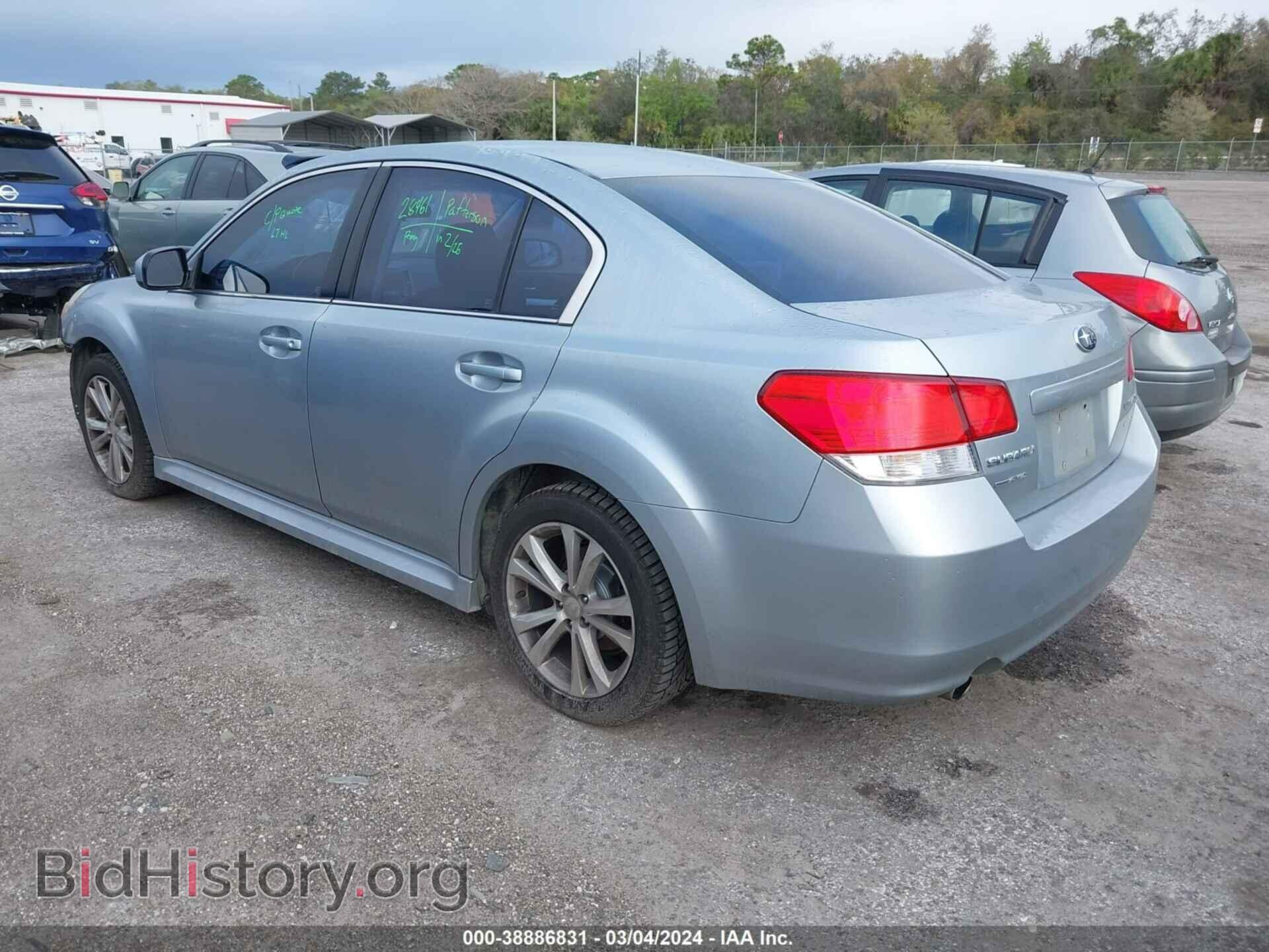 2012 SUBARU LEGACY - VIN: 4S3BMBC60C3016355 - Фото 3