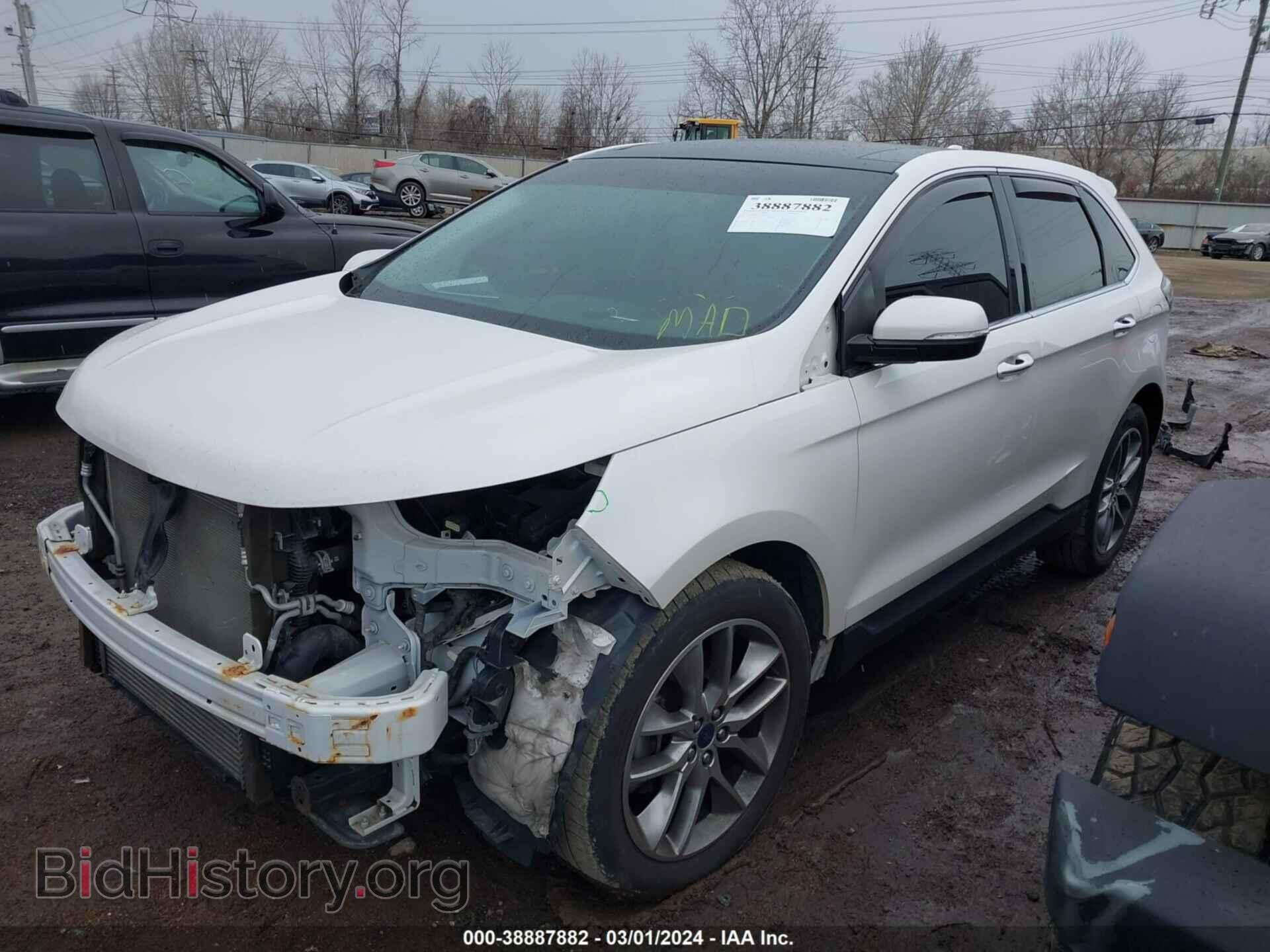 2015 FORD EDGE - VIN: 2FMTK4K91FBB59168 - Photo 2