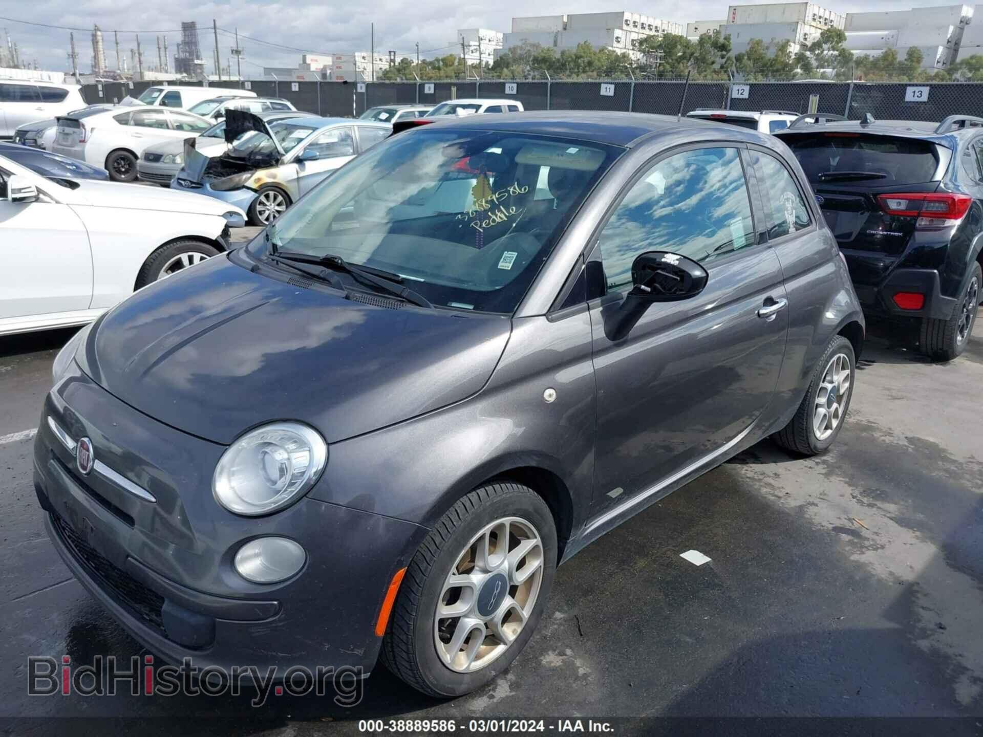 2015 FIAT 500 - VIN: 3C3CFFAR2FT594344 - Фото 2