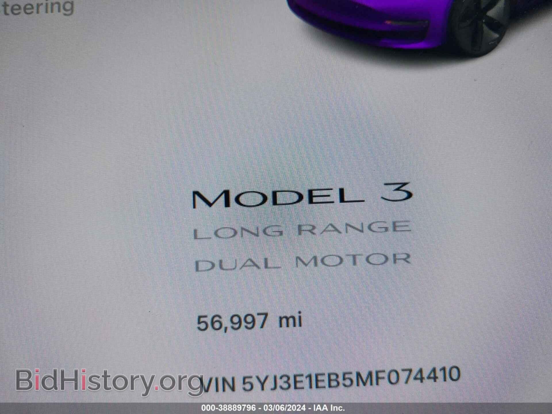2021 TESLA MODEL 3 - VIN: 5YJ3E1EB5MF074410 - Фото 15