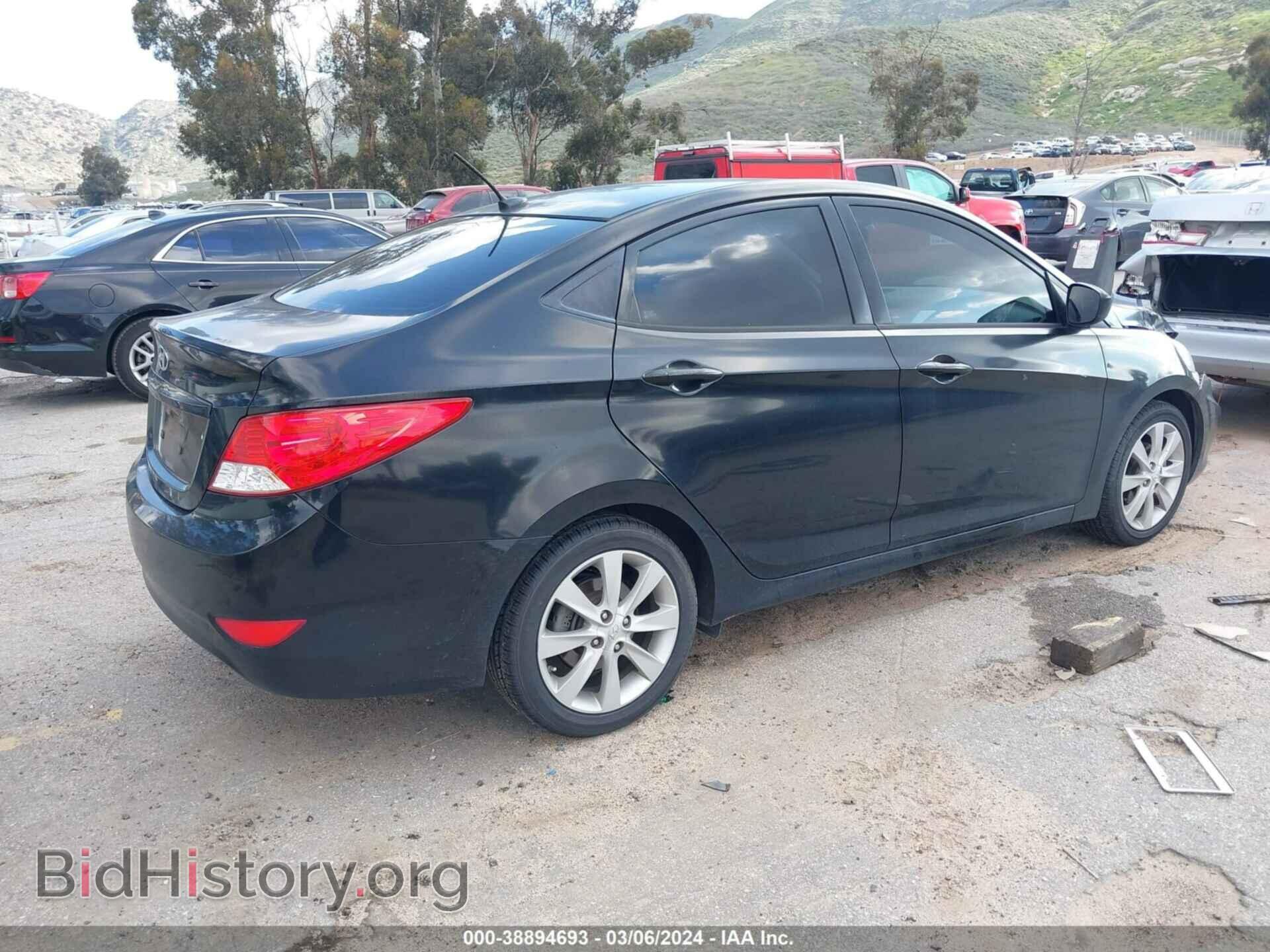 2014 HYUNDAI ACCENT - VIN: KMHCU4AEXEU765764 - Фото 4