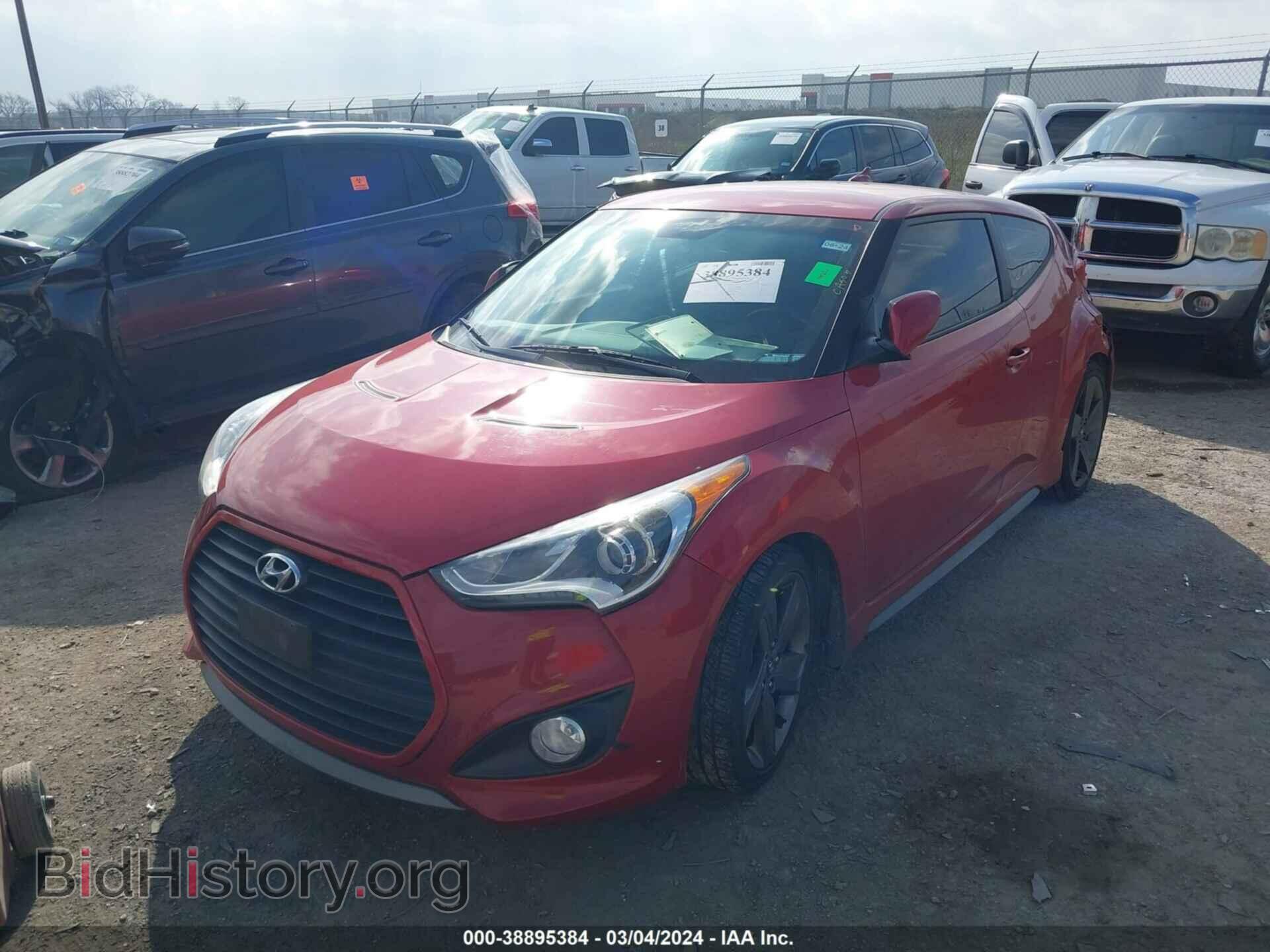 2014 HYUNDAI VELOSTER - VIN: KMHTC6AE0EU190332 - Фото 2