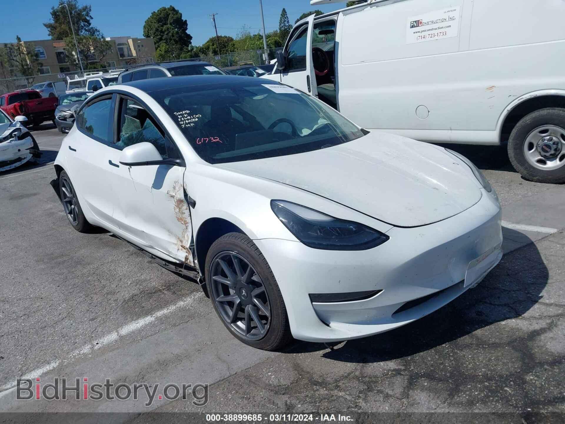 Photo 5YJ3E1EA4MF961732 - TESLA MODEL 3 2021
