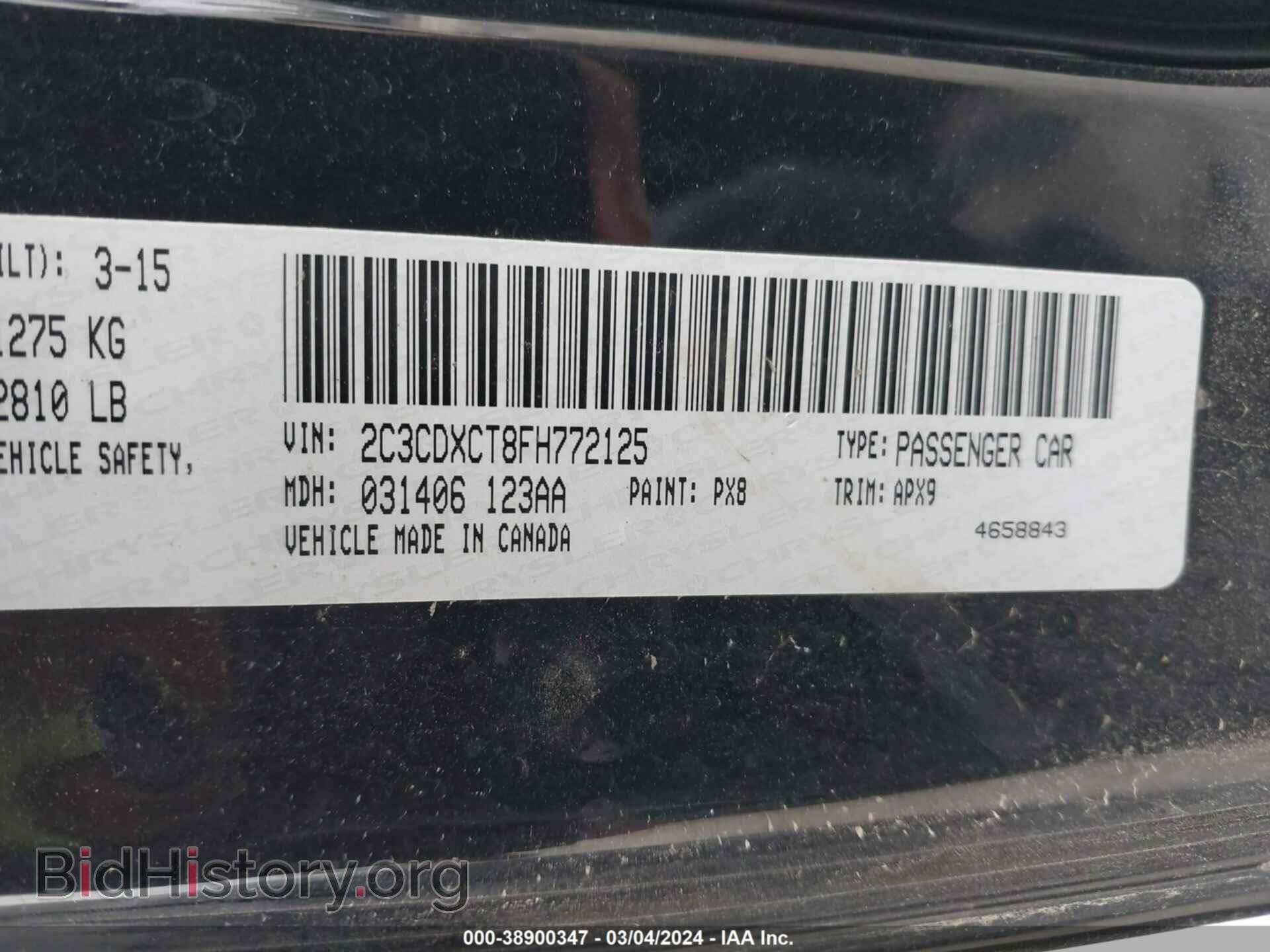2015 DODGE CHARGER - VIN: 2C3CDXCT8FH772125 - Photo 9
