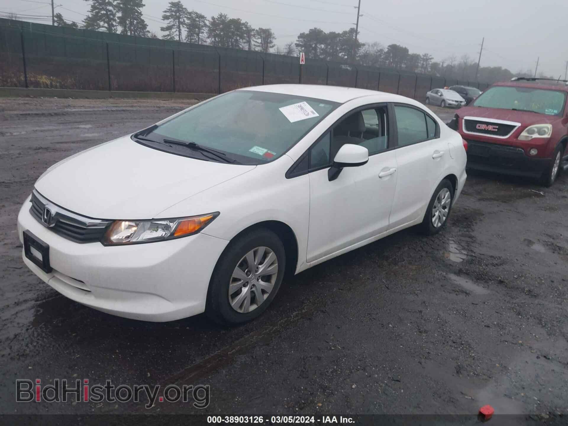 2012 HONDA CIVIC - VIN: 2HGFB2F59CH565156 - Photo 2