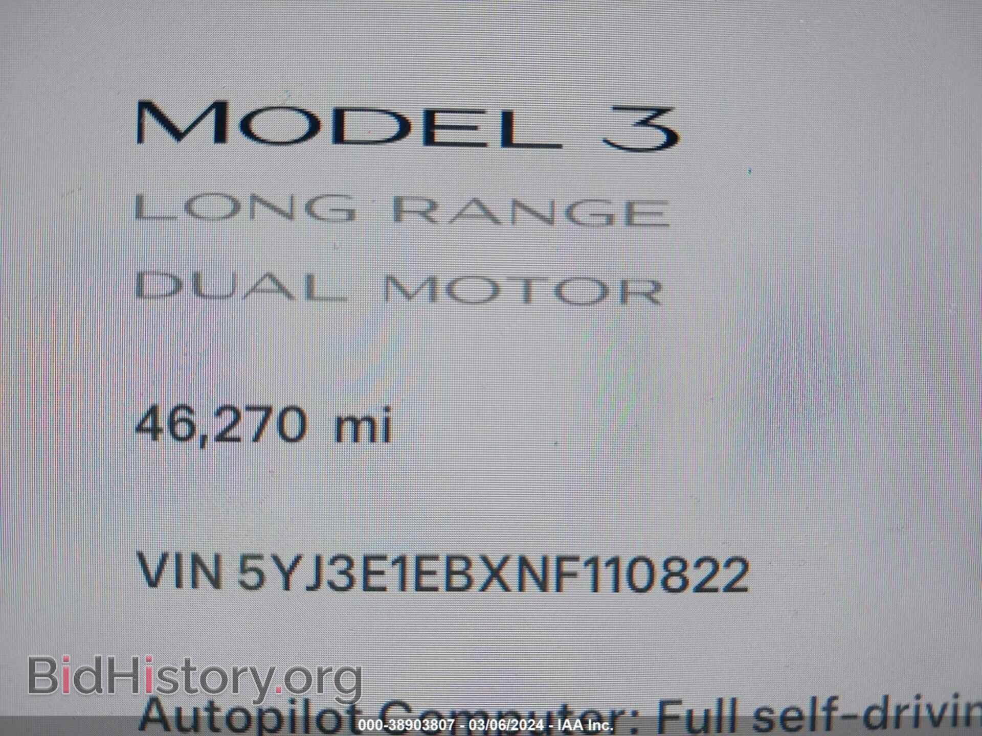 2022 TESLA MODEL 3 - VIN: 5YJ3E1EBXNF110822 - Фото 16