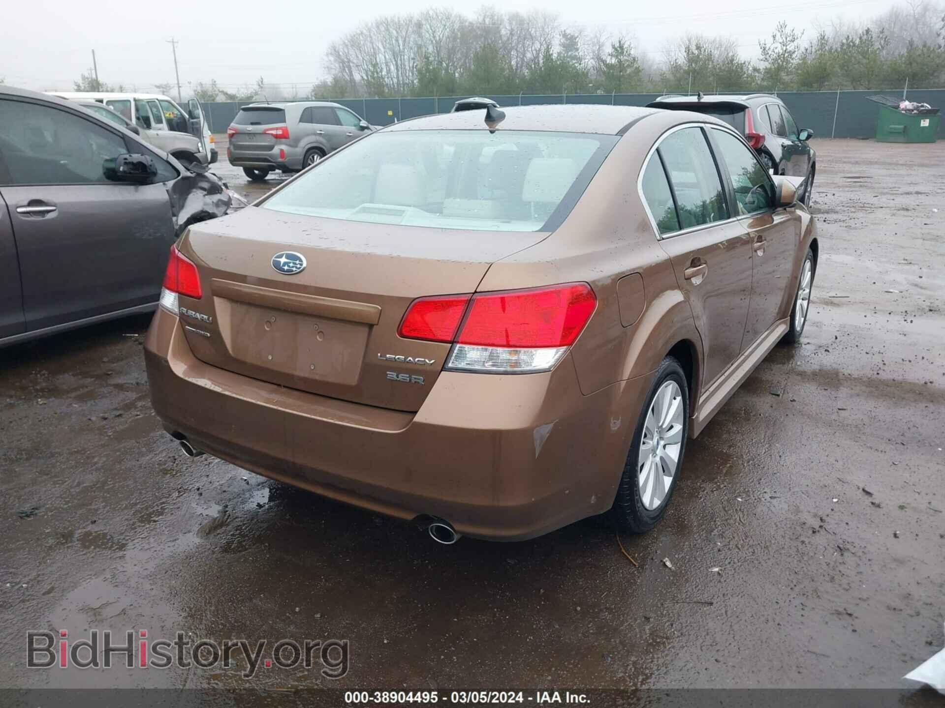 2012 SUBARU LEGACY - VIN: 4S3BMDK63C2015686 - Фото 4