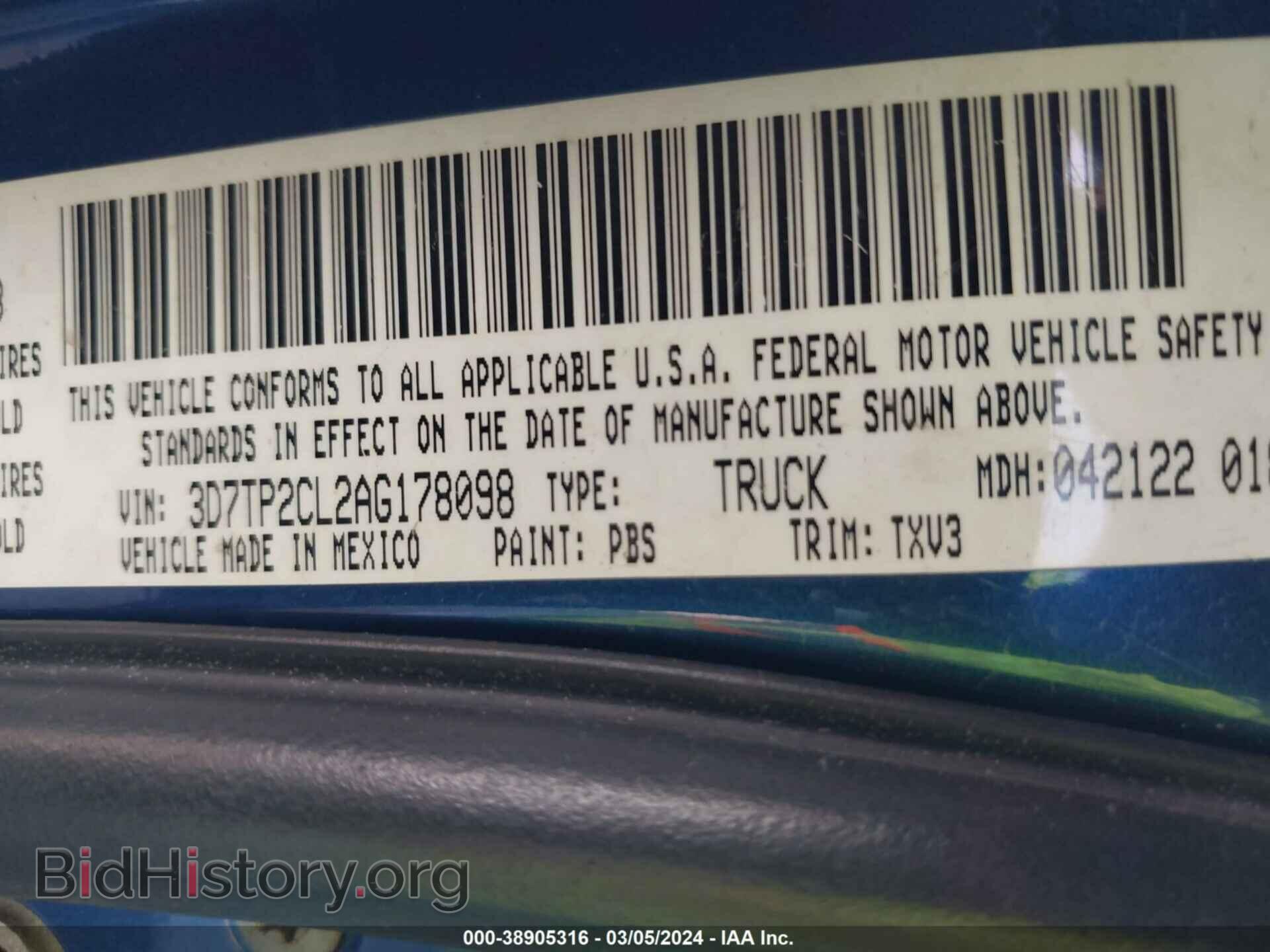 2010 DODGE RAM 2500 - VIN: 3D7TP2CL2AG178098 - Фото 9