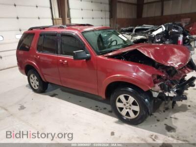2010 Ford EXPLORER XLT, red — VIN 1FMEU7DE8AUA51020, IAAI