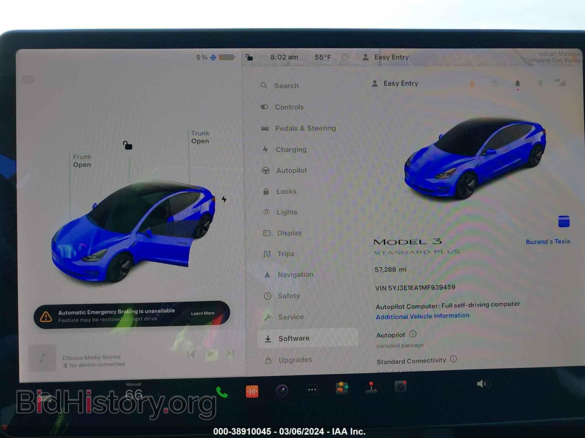 2021 TESLA MODEL 3 - VIN: 5YJ3E1EA1MF939459 - Photo 7