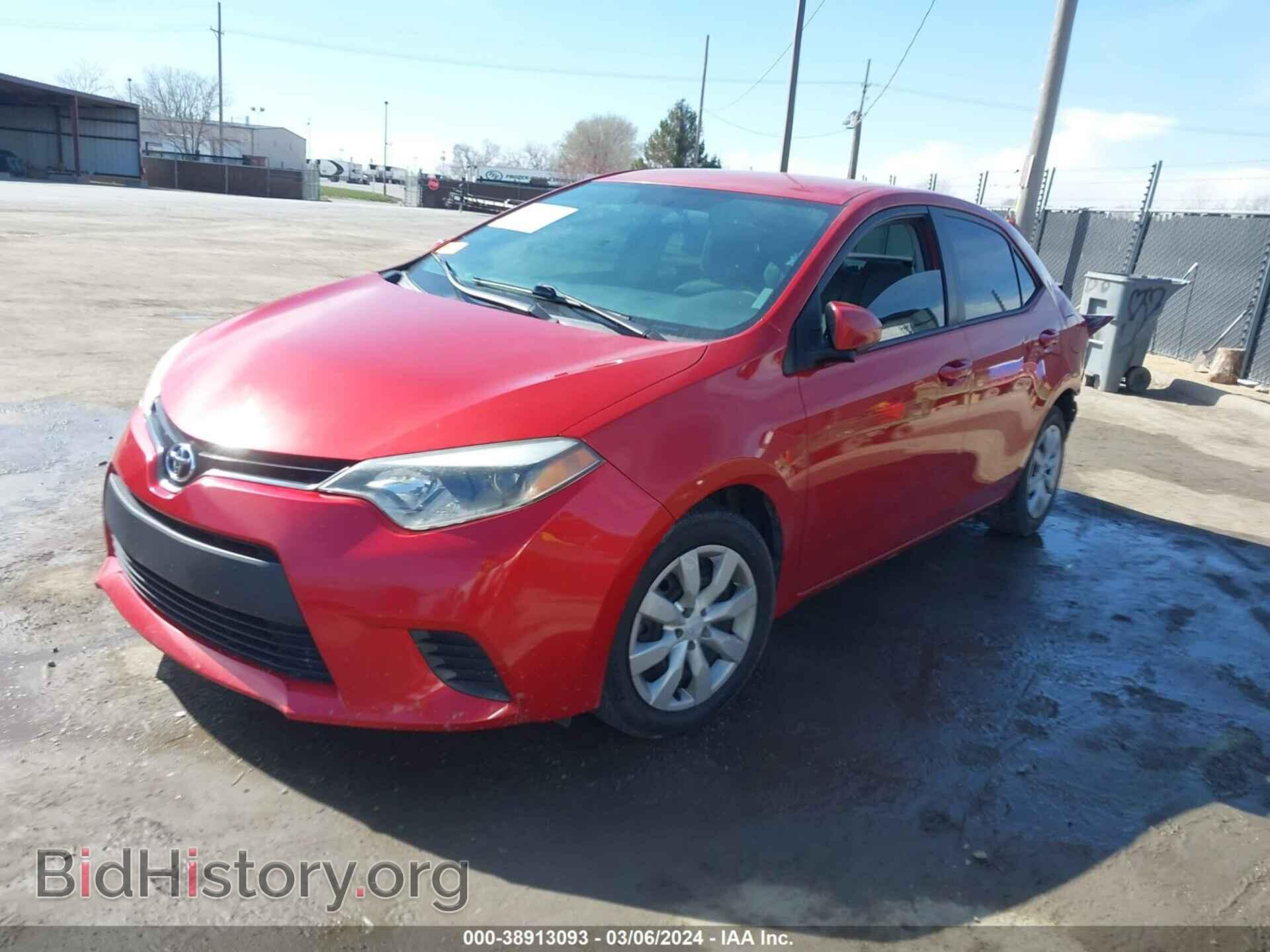 2014 TOYOTA COROLLA - VIN: 5YFBURHEXEP089137 - Фото 2
