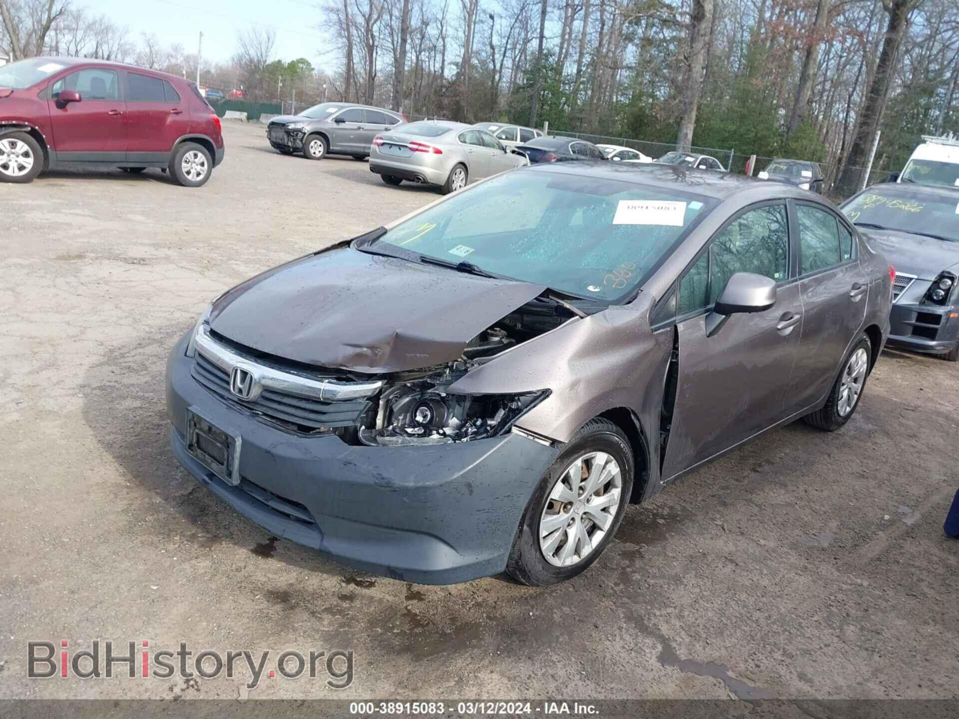 2012 HONDA CIVIC - VIN: 19XFB2F58CE318589 - Фото 2