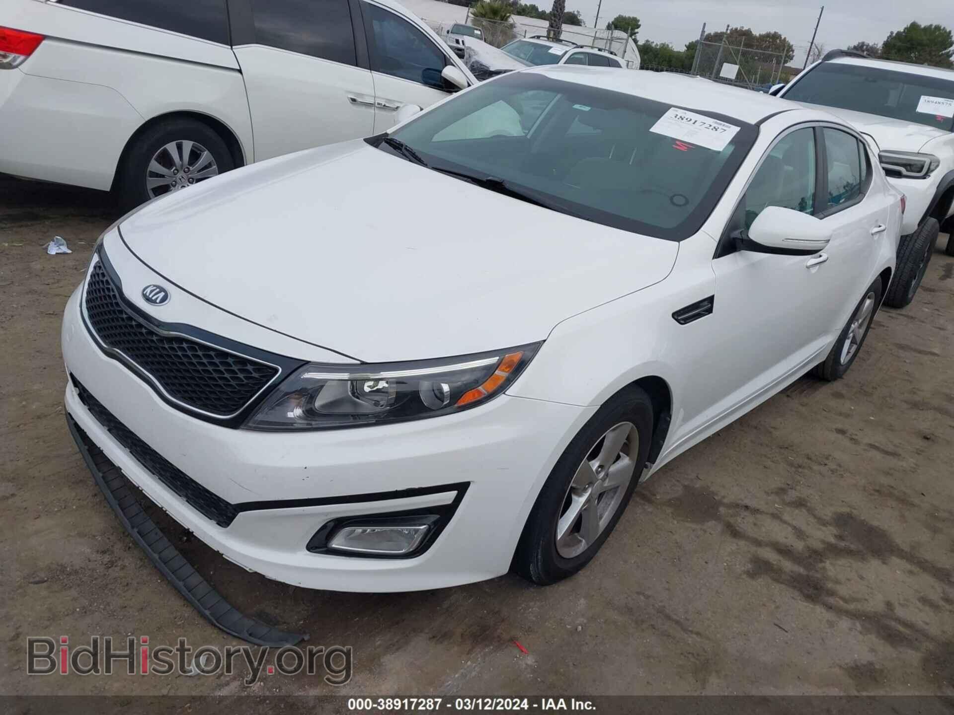 2015 KIA OPTIMA - VIN: KNAGM4A78F5642688 - Фото 2