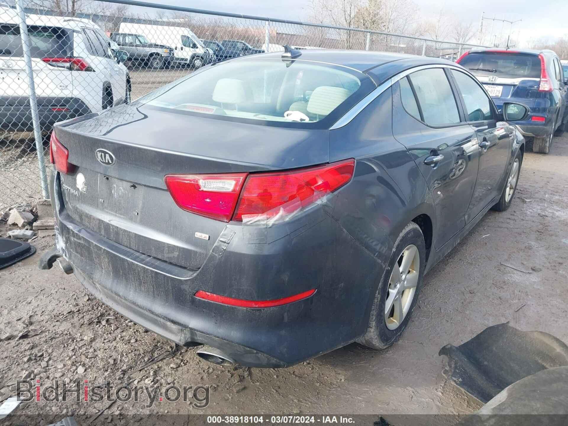 2015 KIA OPTIMA - VIN: KNAGM4A74F5626410 - Фото 4