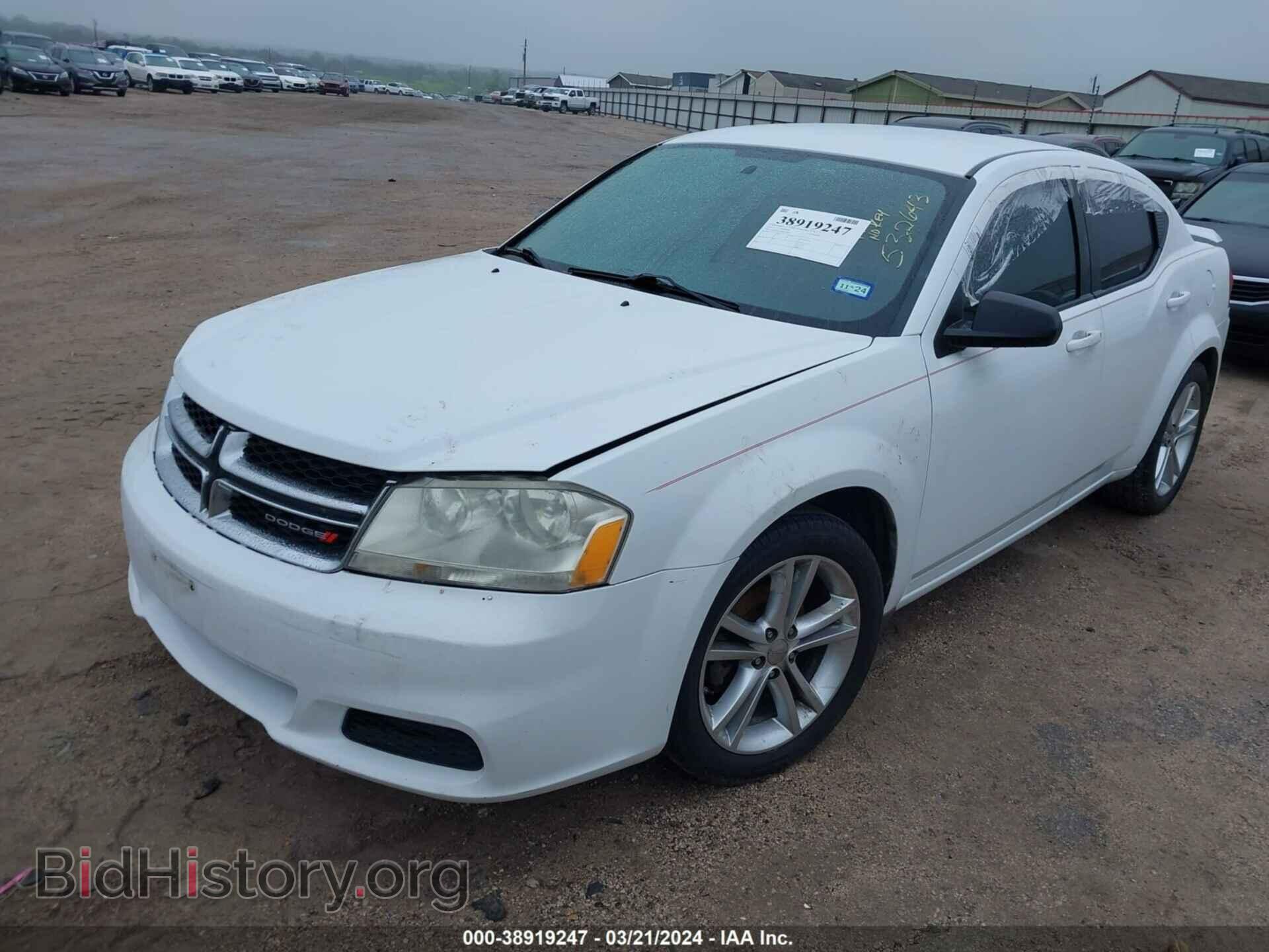 2013 DODGE AVENGER - VIN: 1C3CDZAG6DN532643 - Фото 2