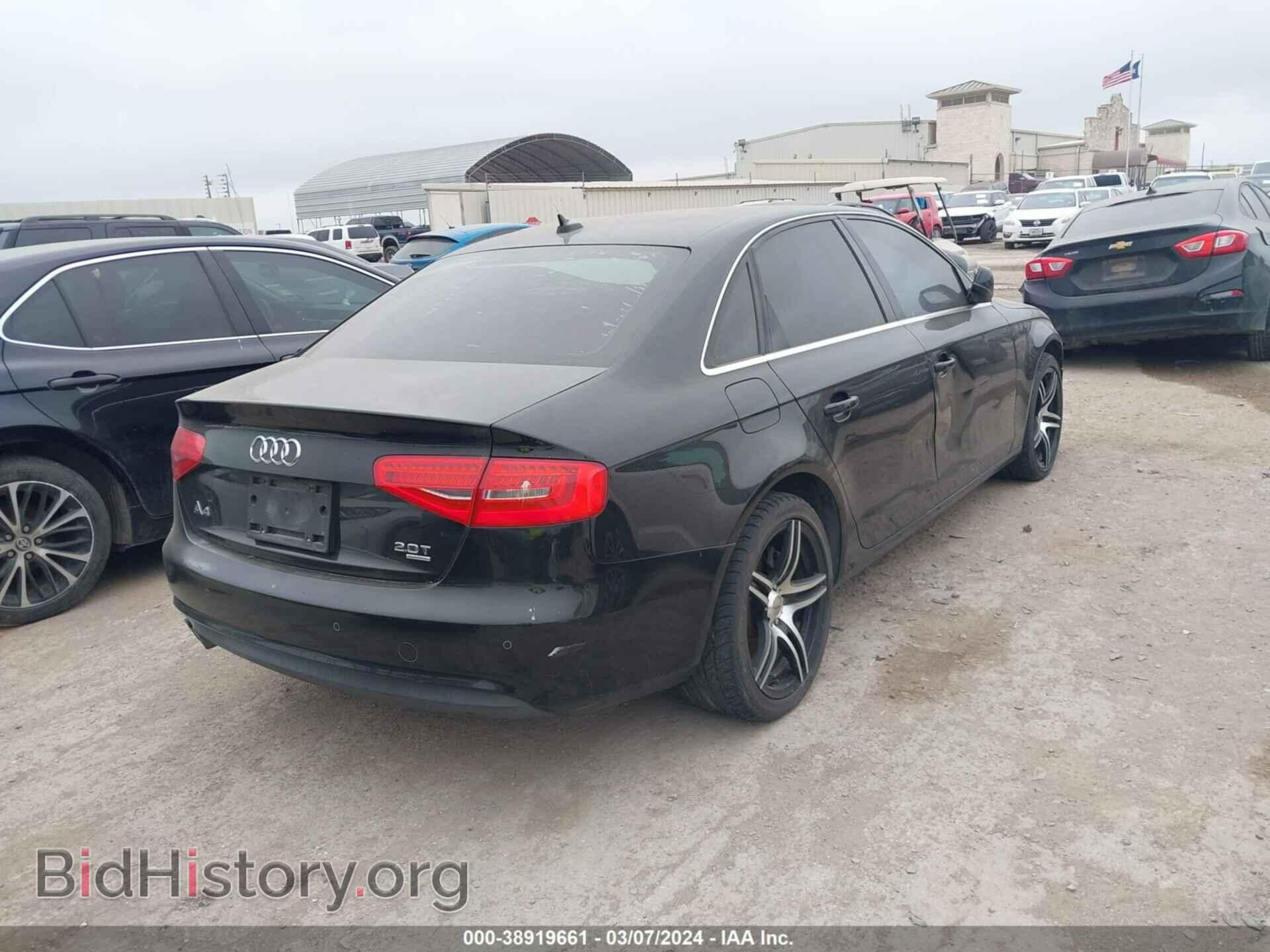 2013 AUDI A4 - VIN: WAUFFAFL4DN038157 - Фото 4