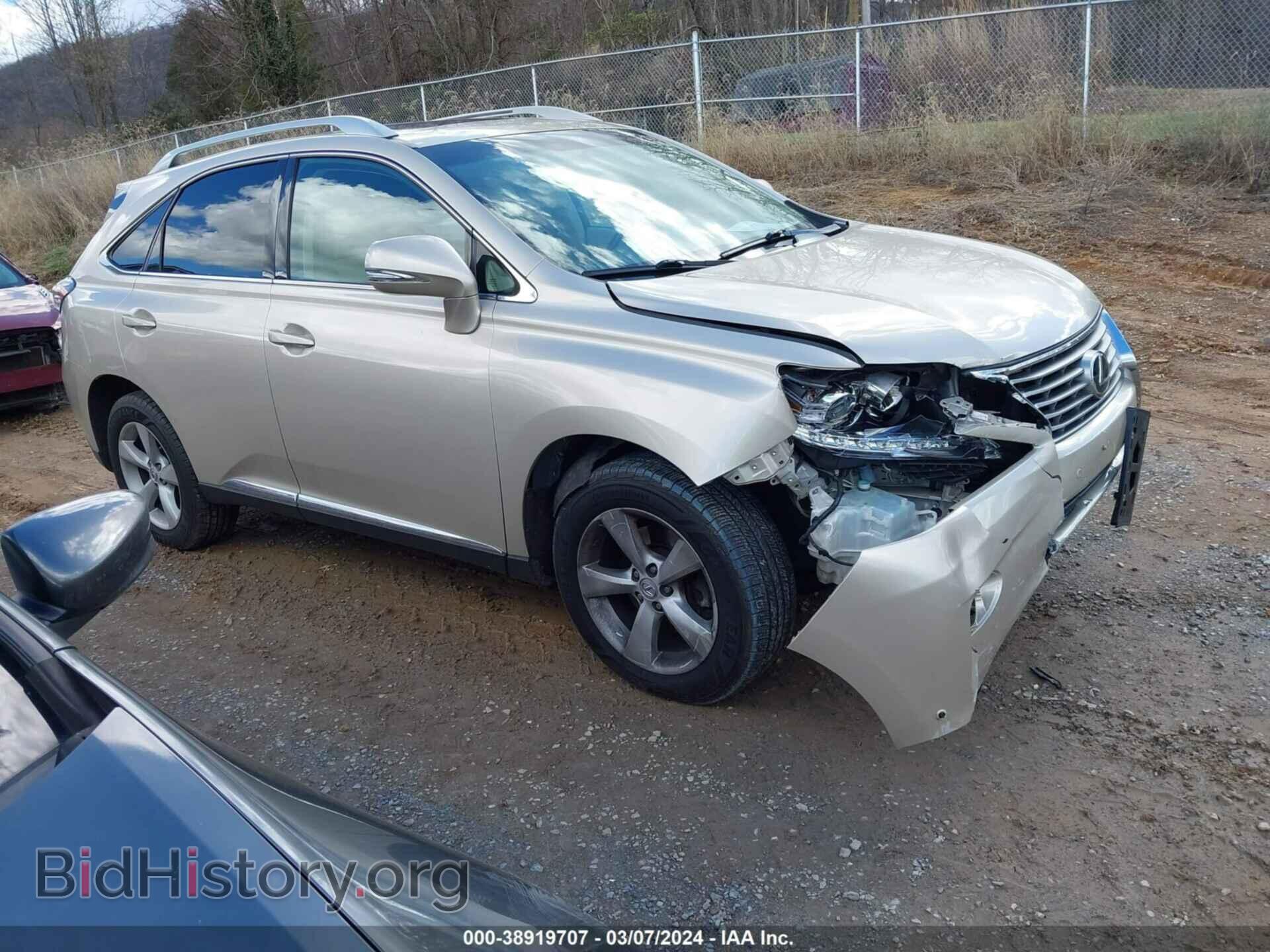 Фотография 2T2BK1BA3DC210436 - LEXUS RX 350 2013