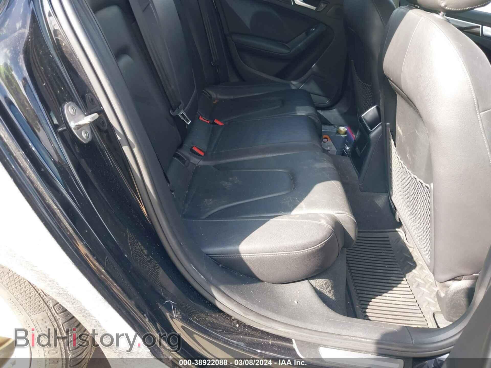 2013 AUDI A4 - VIN: WAUAFAFL9DN034339 - Фото 8