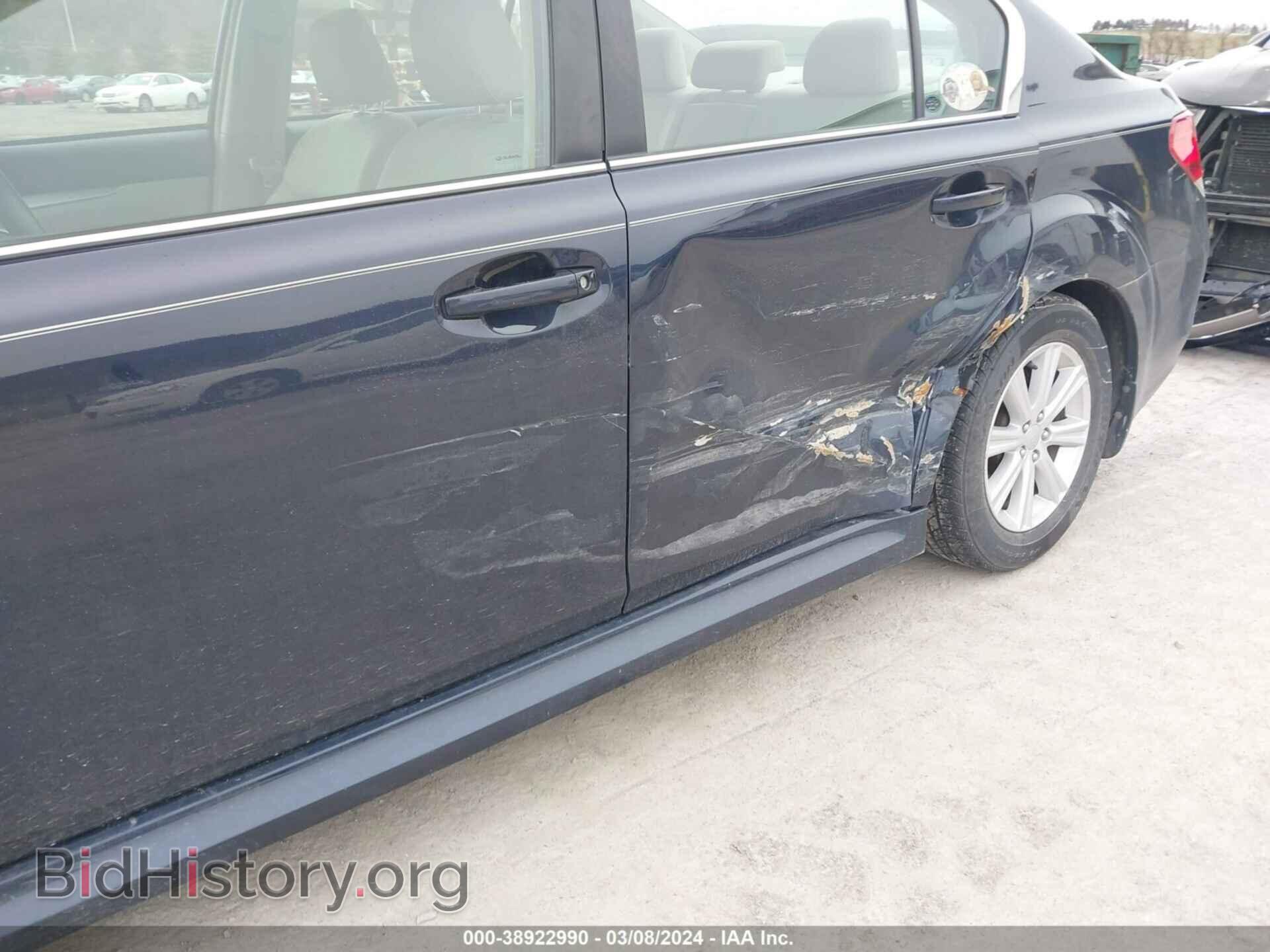 2012 SUBARU LEGACY - VIN: 4S3BMBA63C3025439 - Фото 6