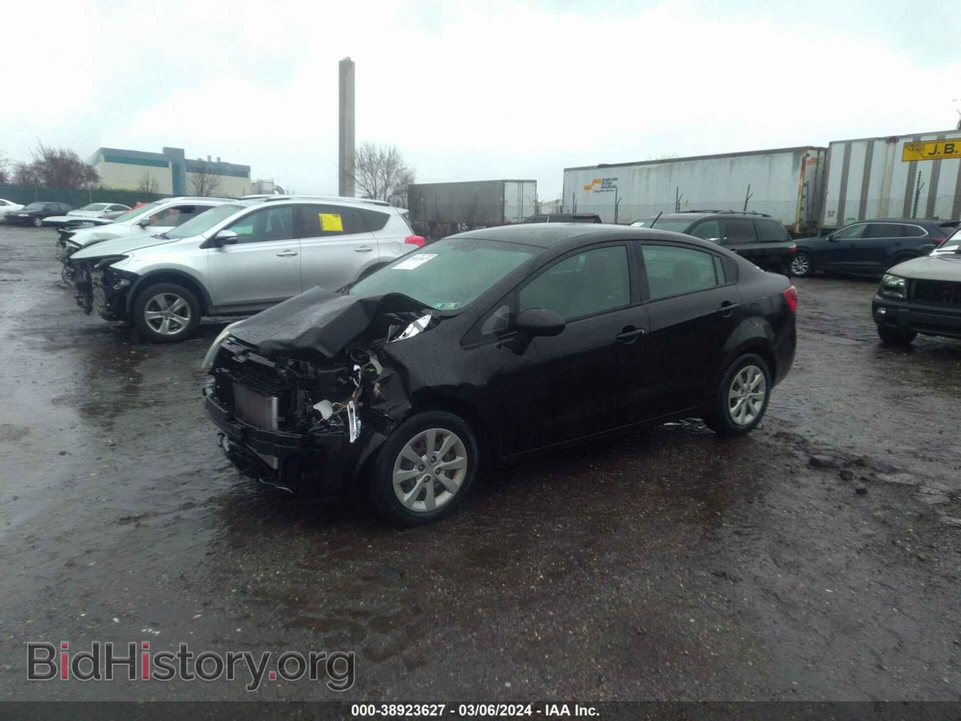 2014 KIA RIO - VIN: KNADM4A38E6376324 - Фото 2