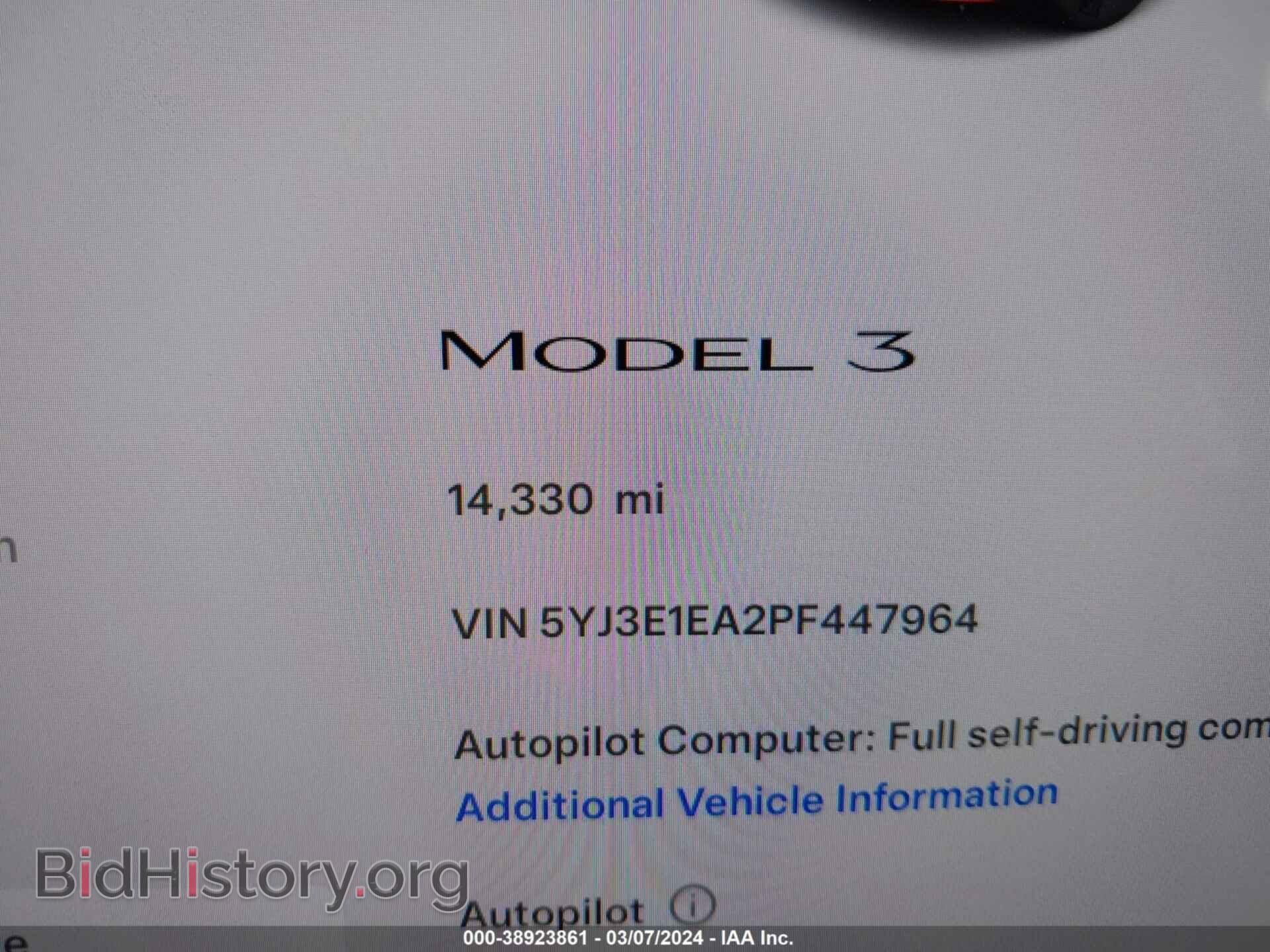 2023 TESLA MODEL 3 - VIN: 5YJ3E1EA2PF447964 - Photo 17