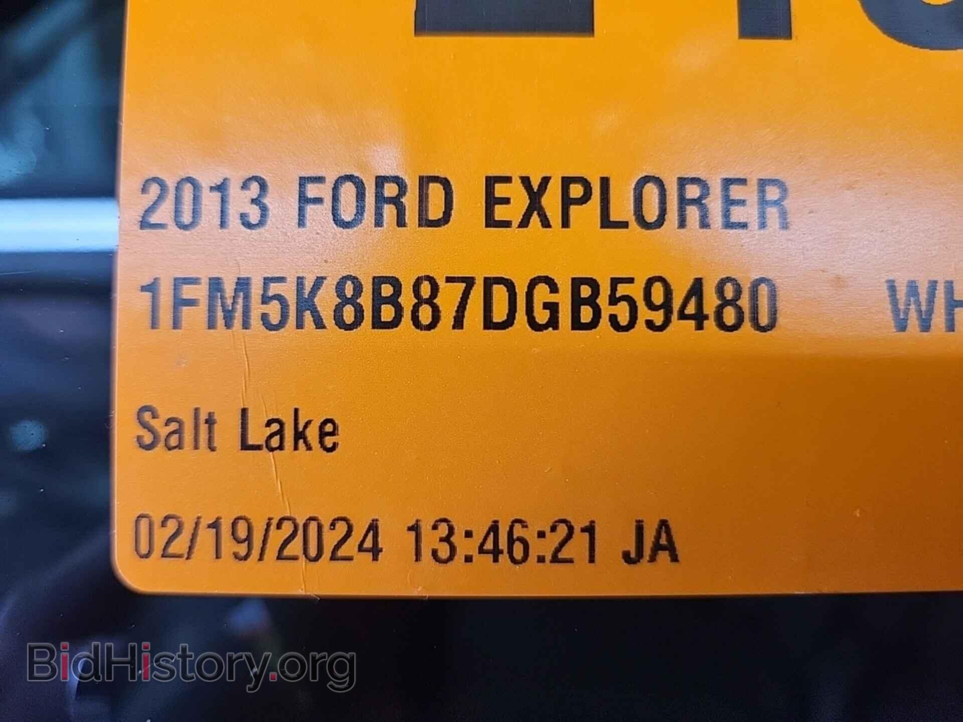 Фотография 1FM5K8B87DGB59480 - FORD EXPLORER 2013