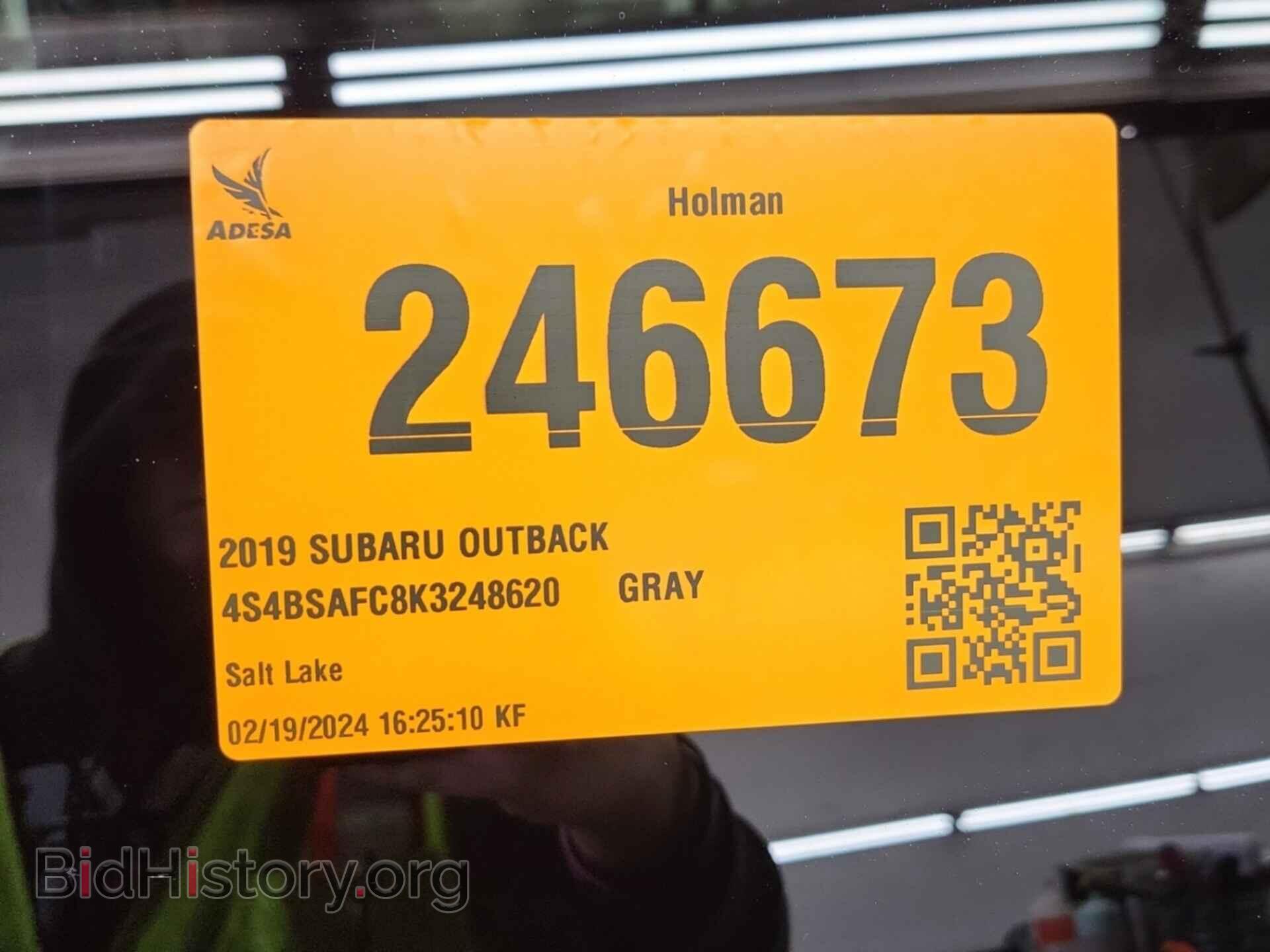 2019 SUBARU OUTBACK - VIN: 4S4BSAFC8K3248620 - Фото 14