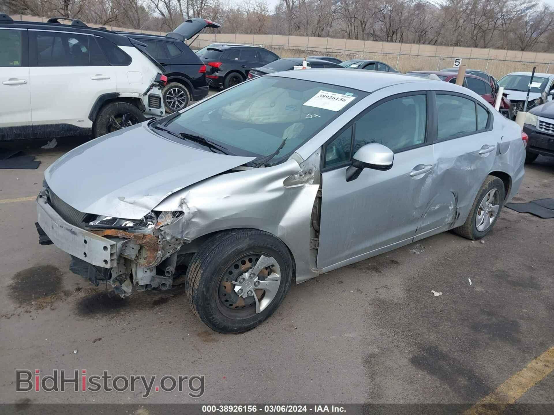 2013 HONDA CIVIC - VIN: 2HGFB2F5XDH558962 - Photo 2
