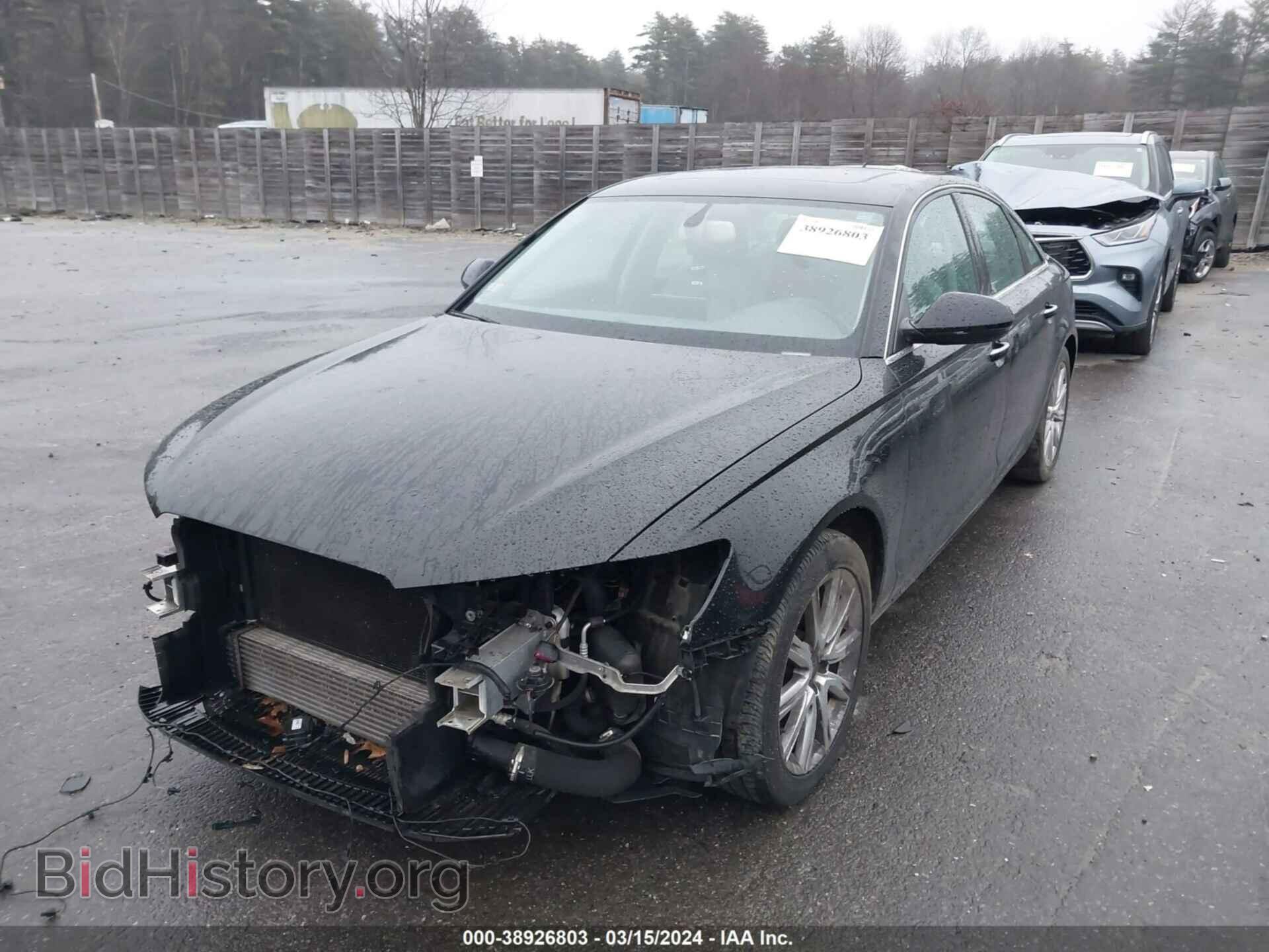 2013 AUDI A6 - VIN: WAUGFAFC0DN057079 - Фото 2