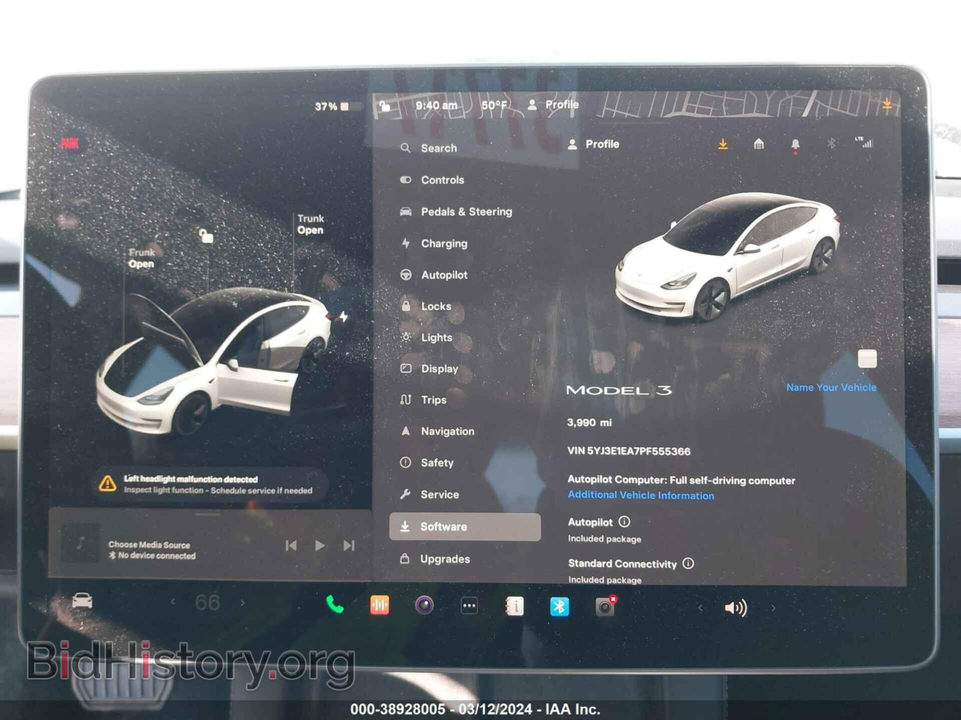 2023 TESLA MODEL 3 - VIN: 5YJ3E1EA7PF555366 - Фото 7