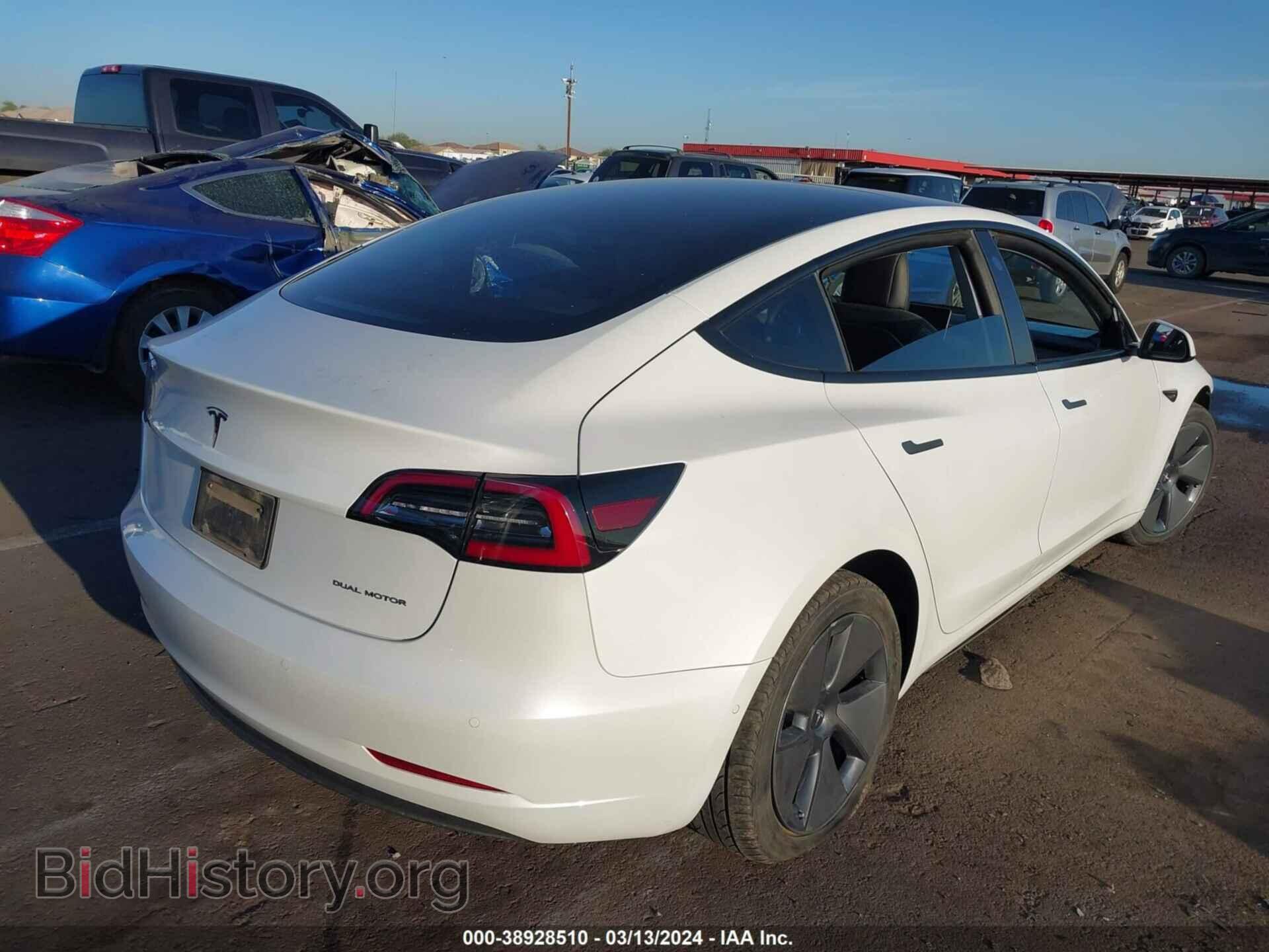 2022 TESLA MODEL 3 - VIN: 5YJ3E1EB2NF135360 - Фото 4