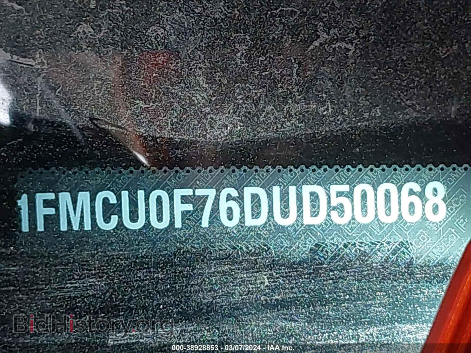 2013 FORD ESCAPE - VIN: 1FMCU0F76DUD50068 - Фото 9