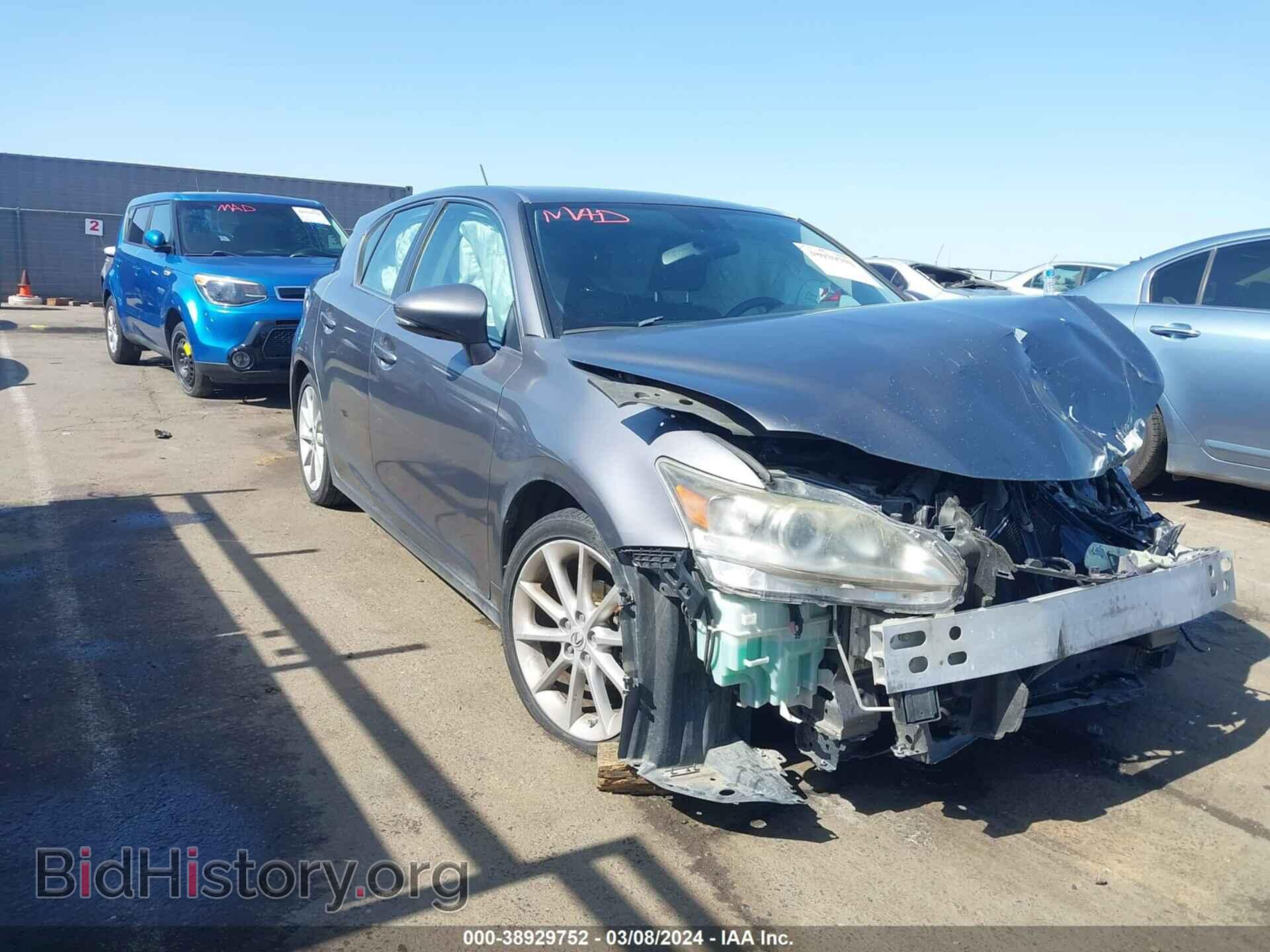 Photo JTHKD5BH4C2079726 - LEXUS CT 200H 2012