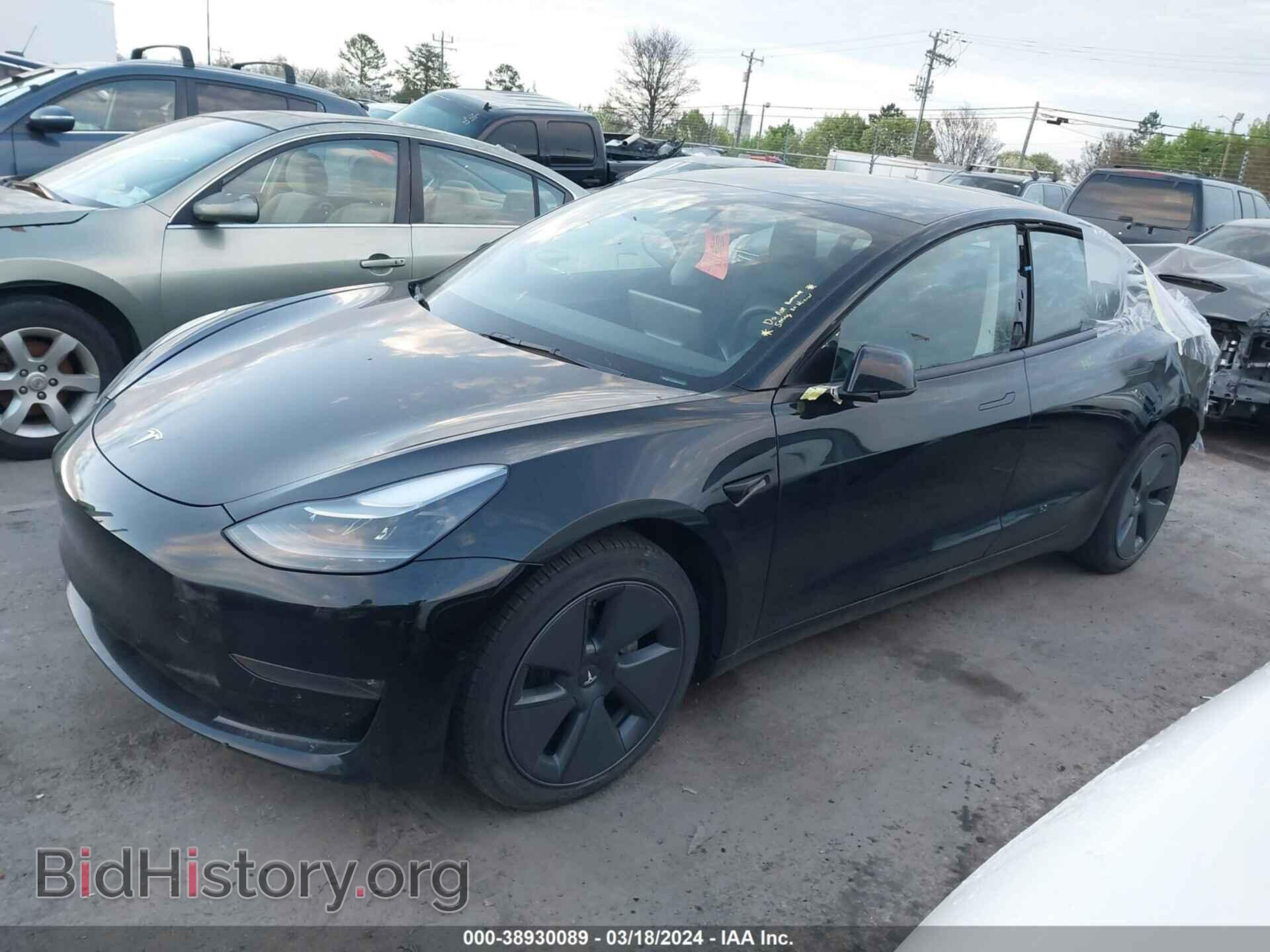 2022 TESLA MODEL 3 - VIN: 5YJ3E1EB9NF184202 - Фото 2