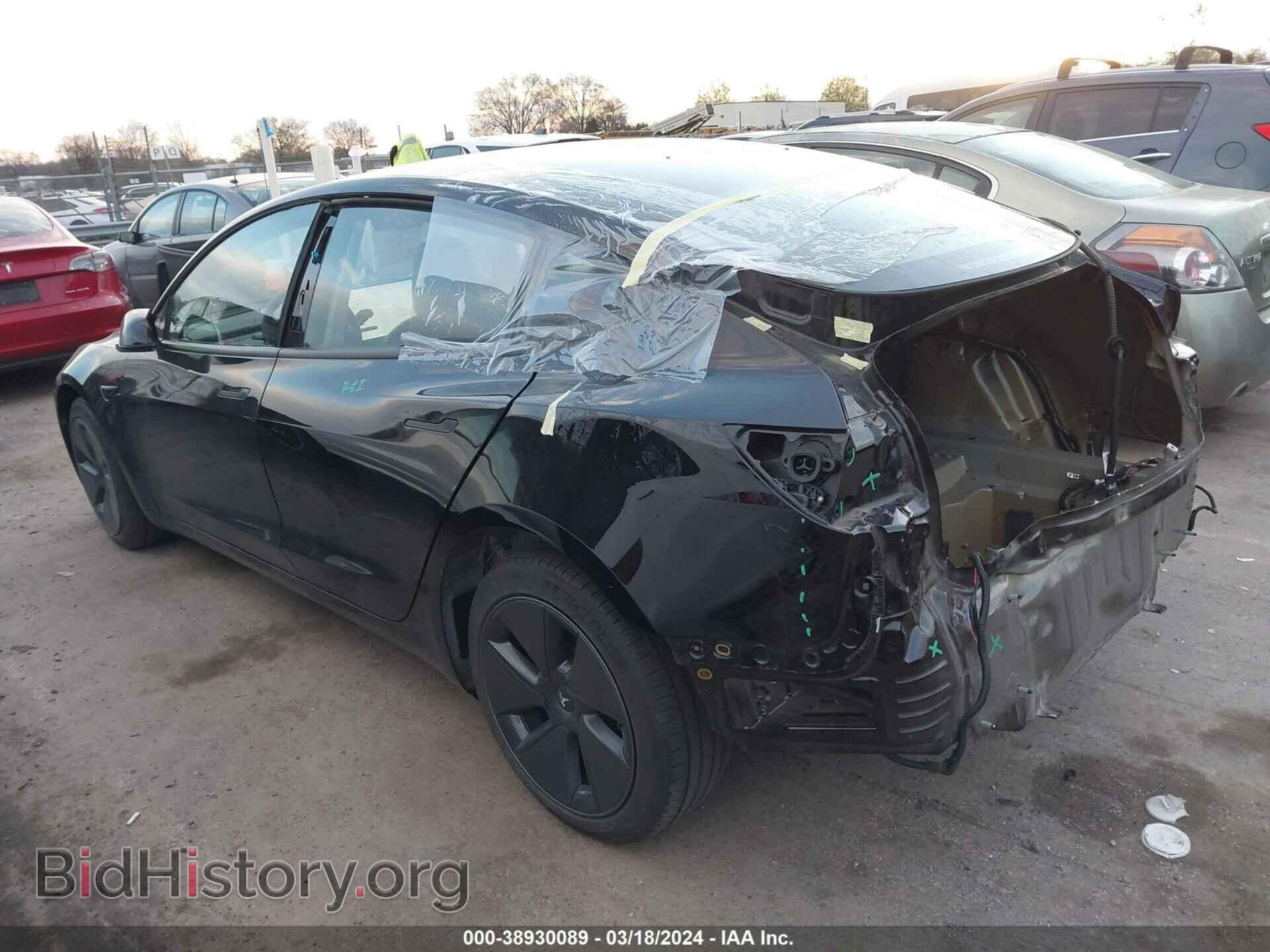 2022 TESLA MODEL 3 - VIN: 5YJ3E1EB9NF184202 - Фото 3