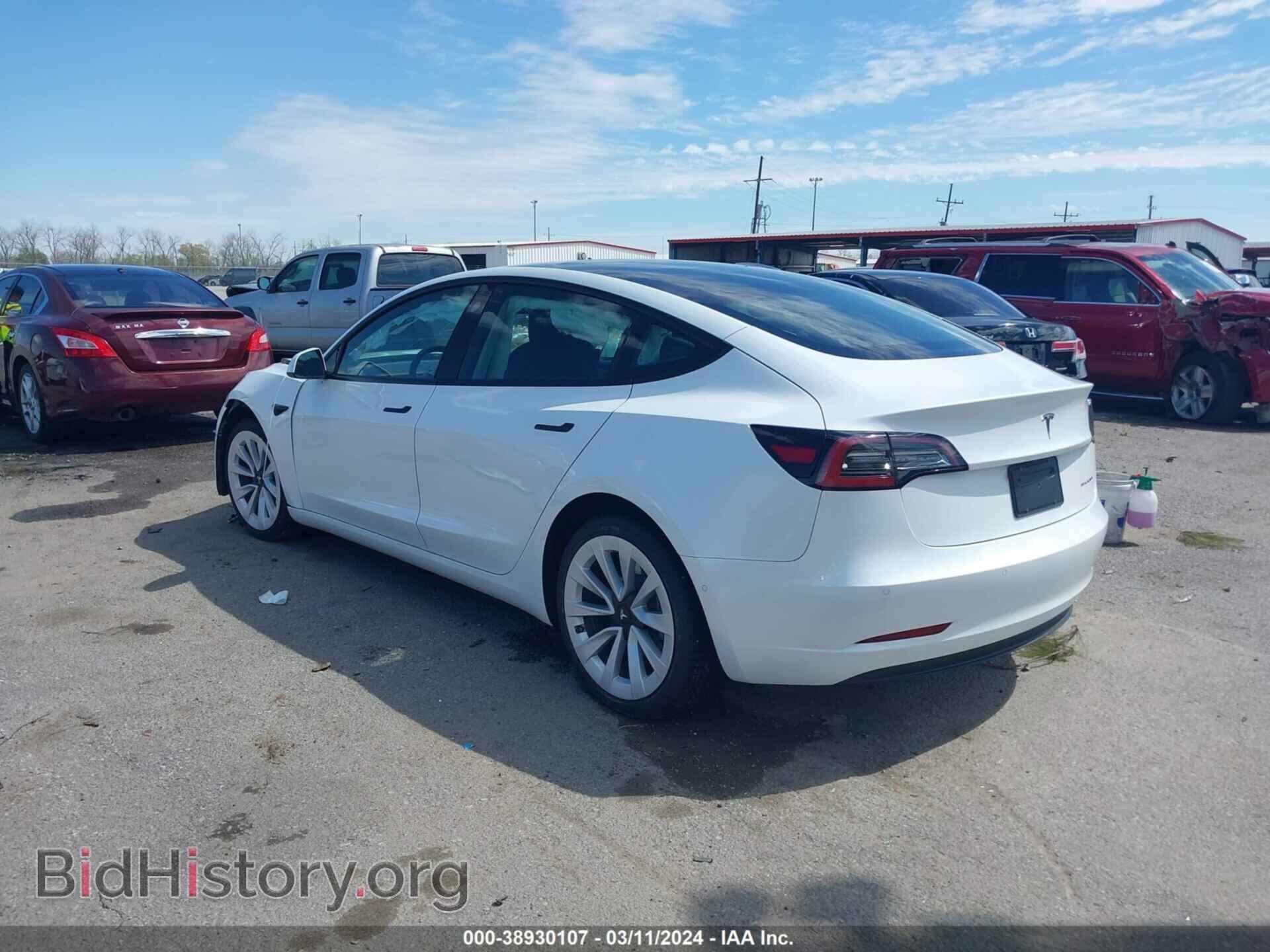 2022 TESLA MODEL 3 - VIN: 5YJ3E1EB6NF128153 - Фото 3