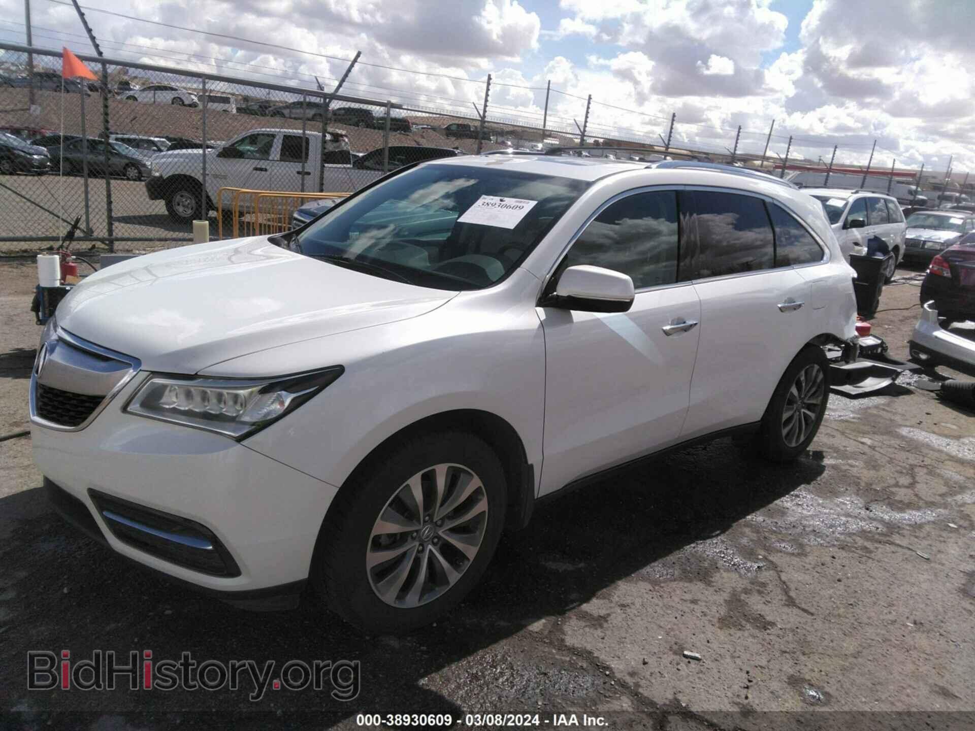 2014 ACURA MDX - VIN: 5FRYD4H44EB008969 - Фото 2